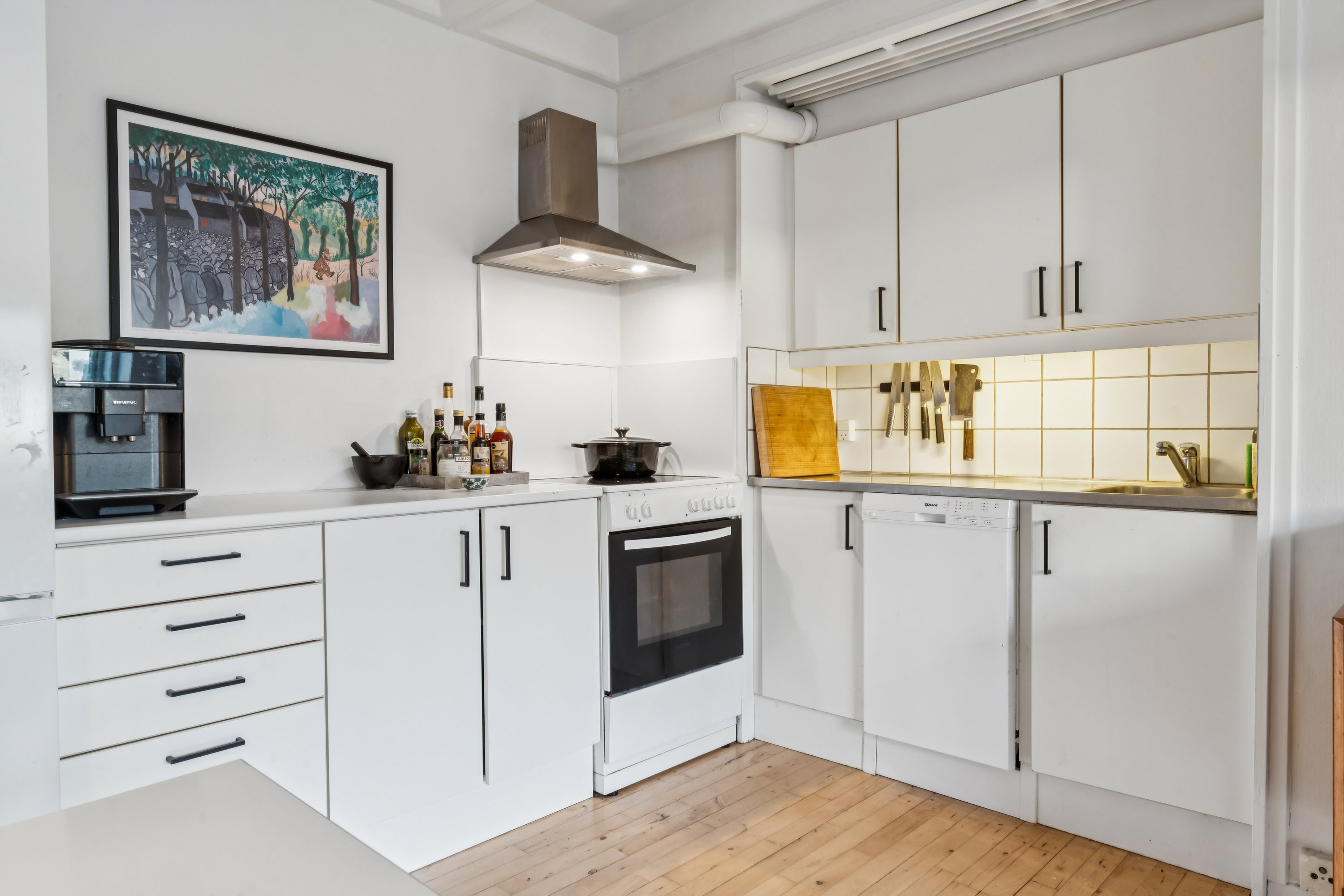 Fremhævet køkken billede i fuldskærmstilstand. Billede af Vesterbro 127, 6. 608., 9000 Aalborg