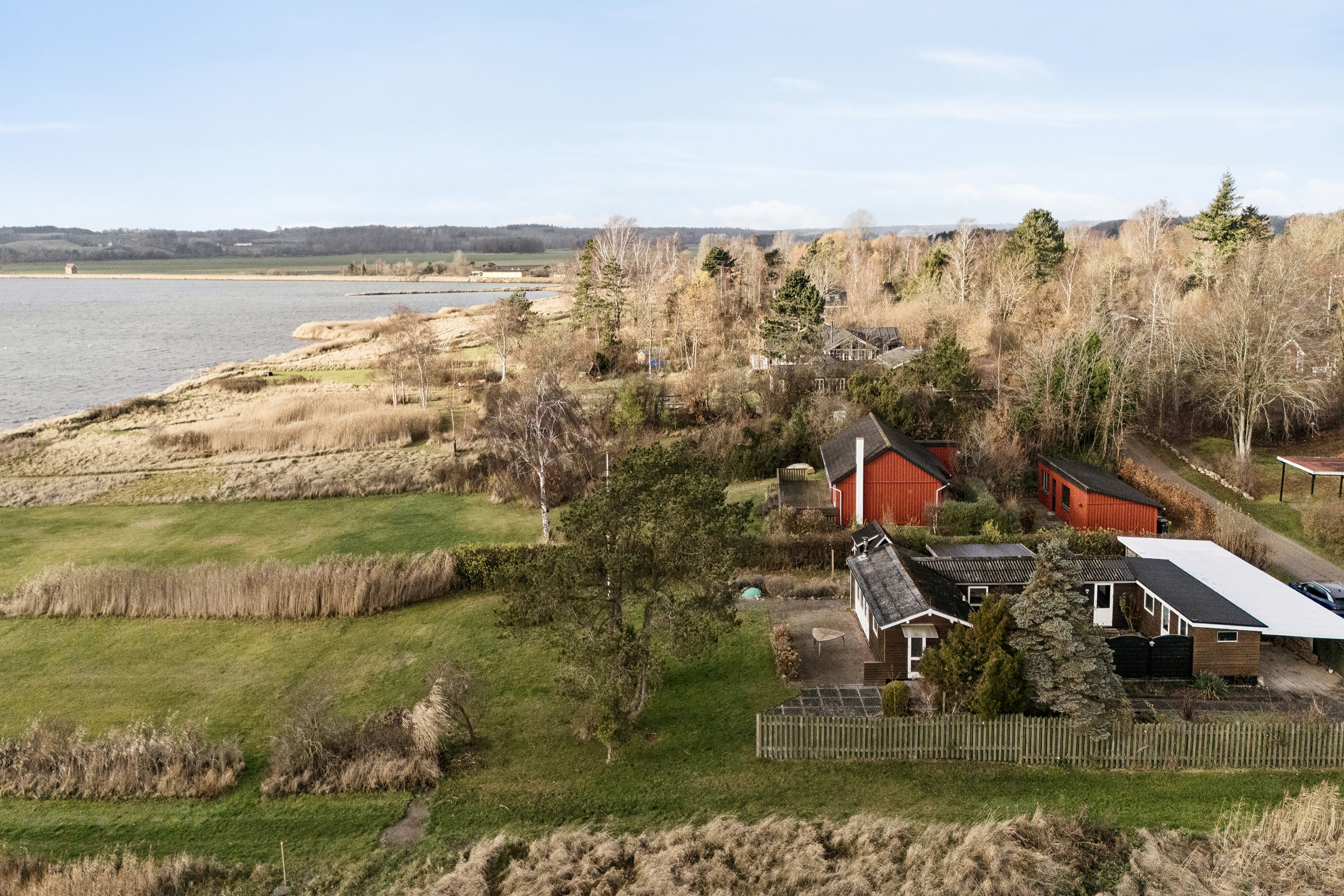 Fremhævet luftfoto billede i fuldskærmstilstand. Billede af Fyrrevang 13, Abildøre, 4560 Vig