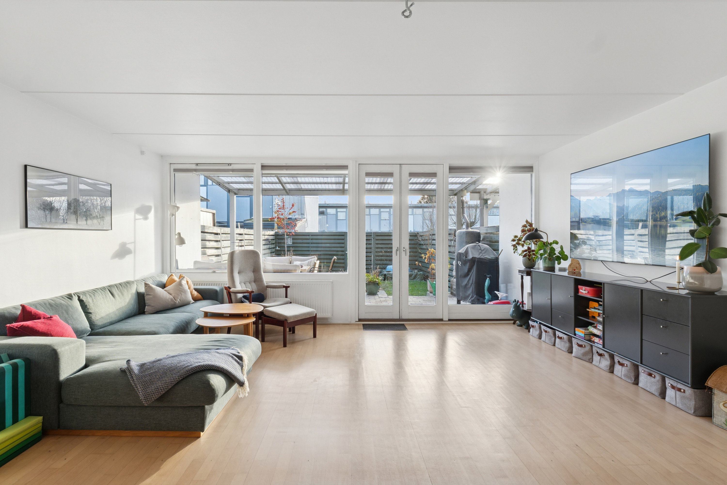 Rækkehus: Stue på Jægerhusene 46, 2620 Albertslund