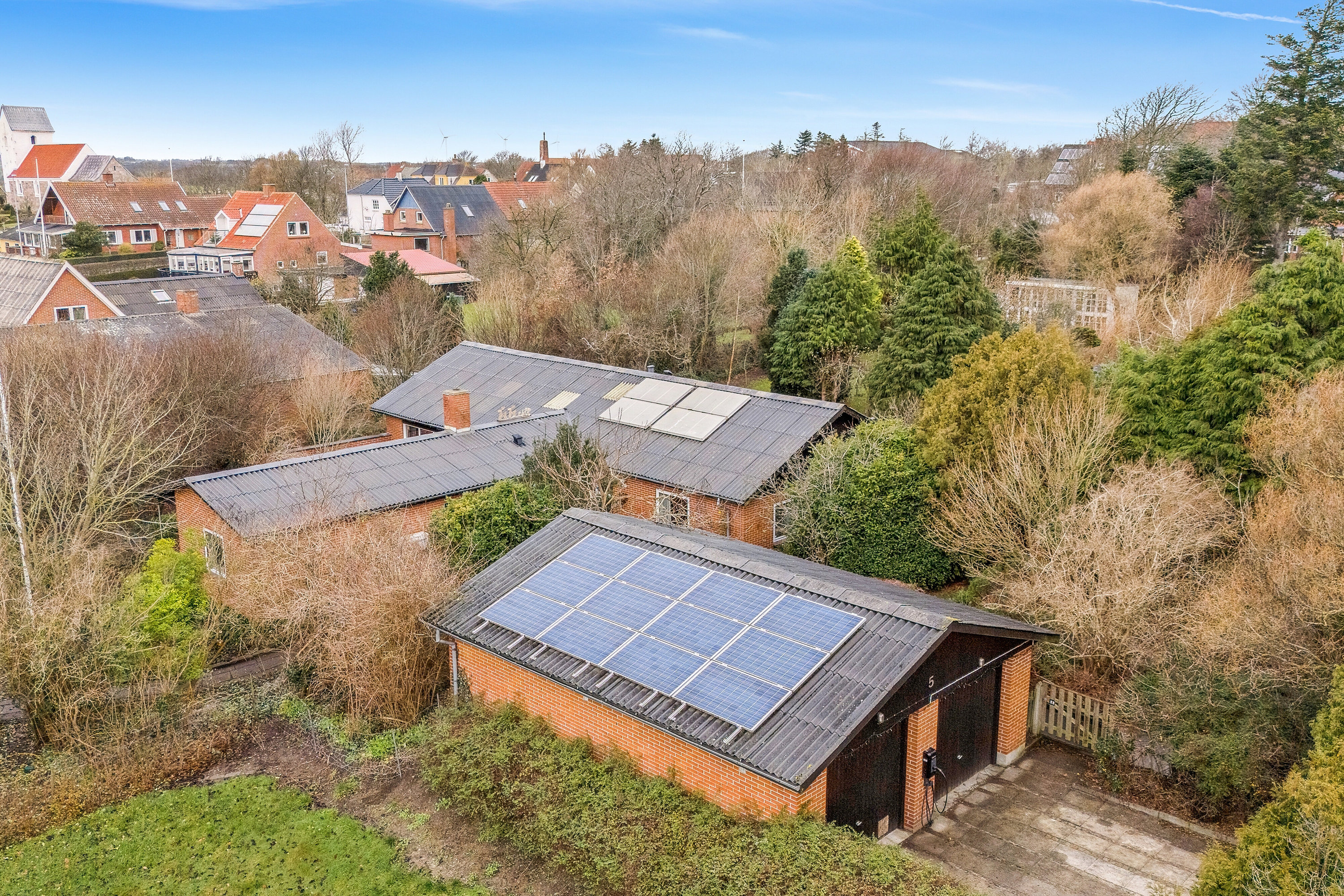 Fremhævet luftfoto billede i fuldskærmstilstand. Billede af Brendgårdvej 5, Ydby, 7760 Hurup Thy