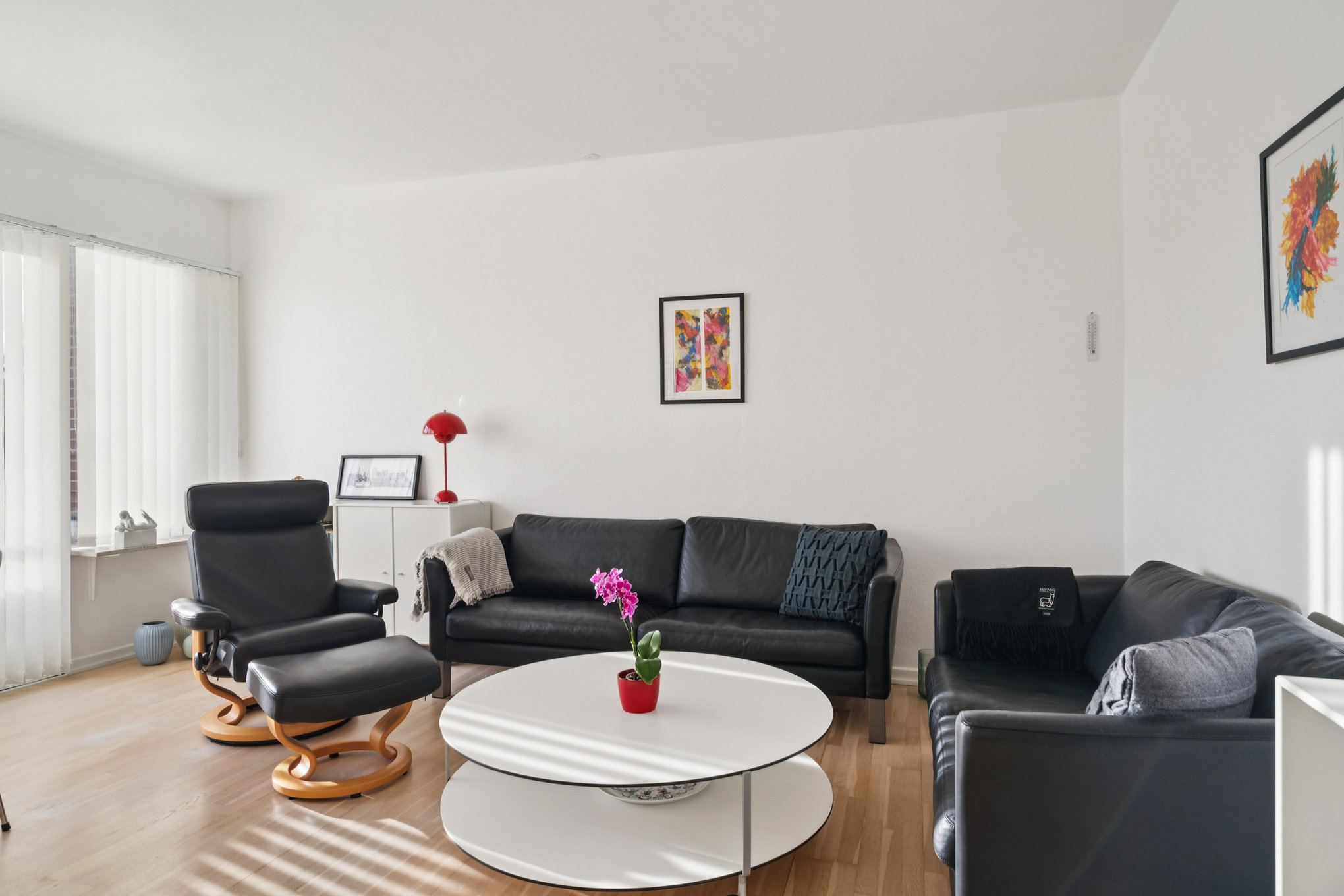 Fremhævet stue billede i fuldskærmstilstand. Billede af Hobrovej 120, 1. th., 8920 Randers NV