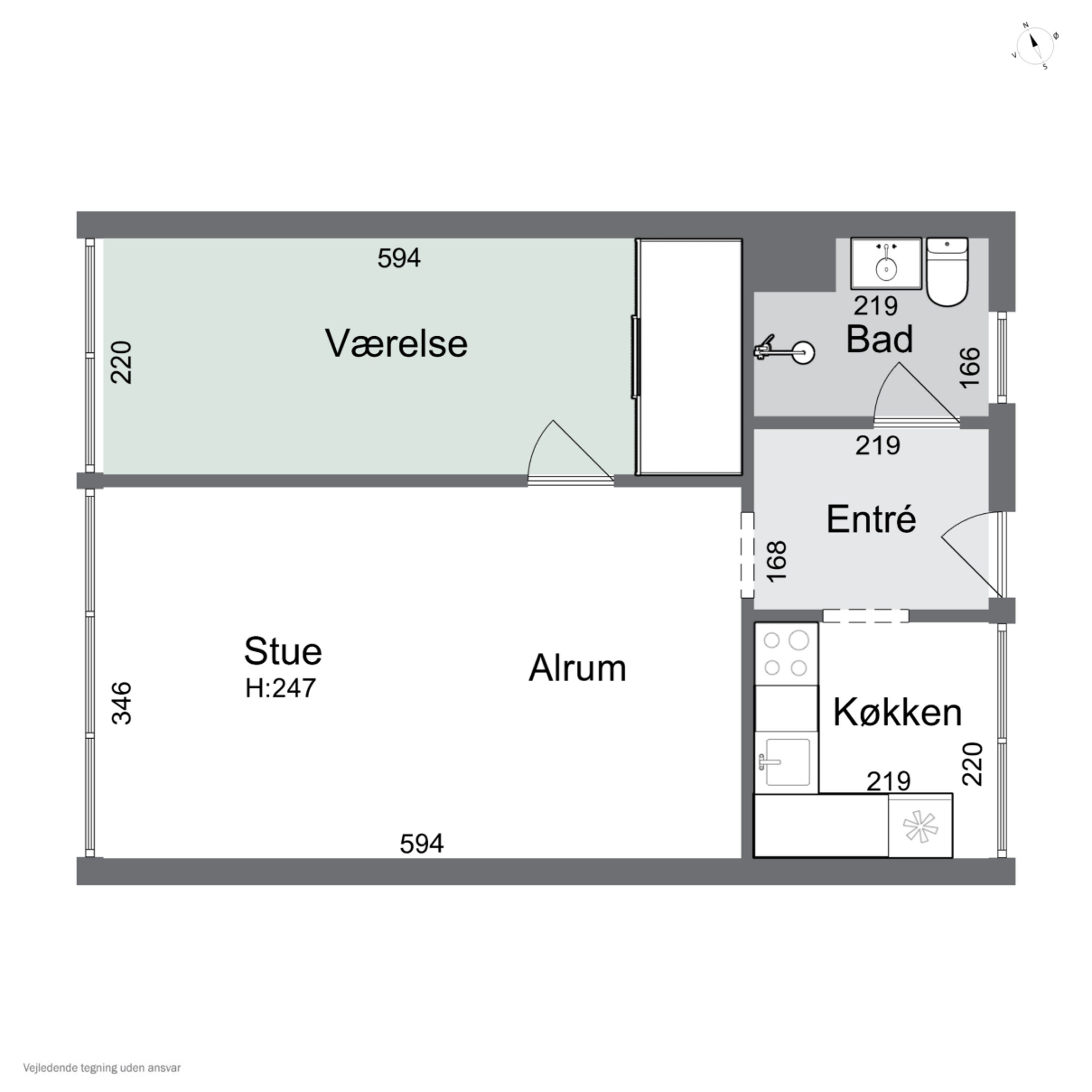Plantegninger billede af Æbleparken 132, st.., Søhus, 5270 Odense N
