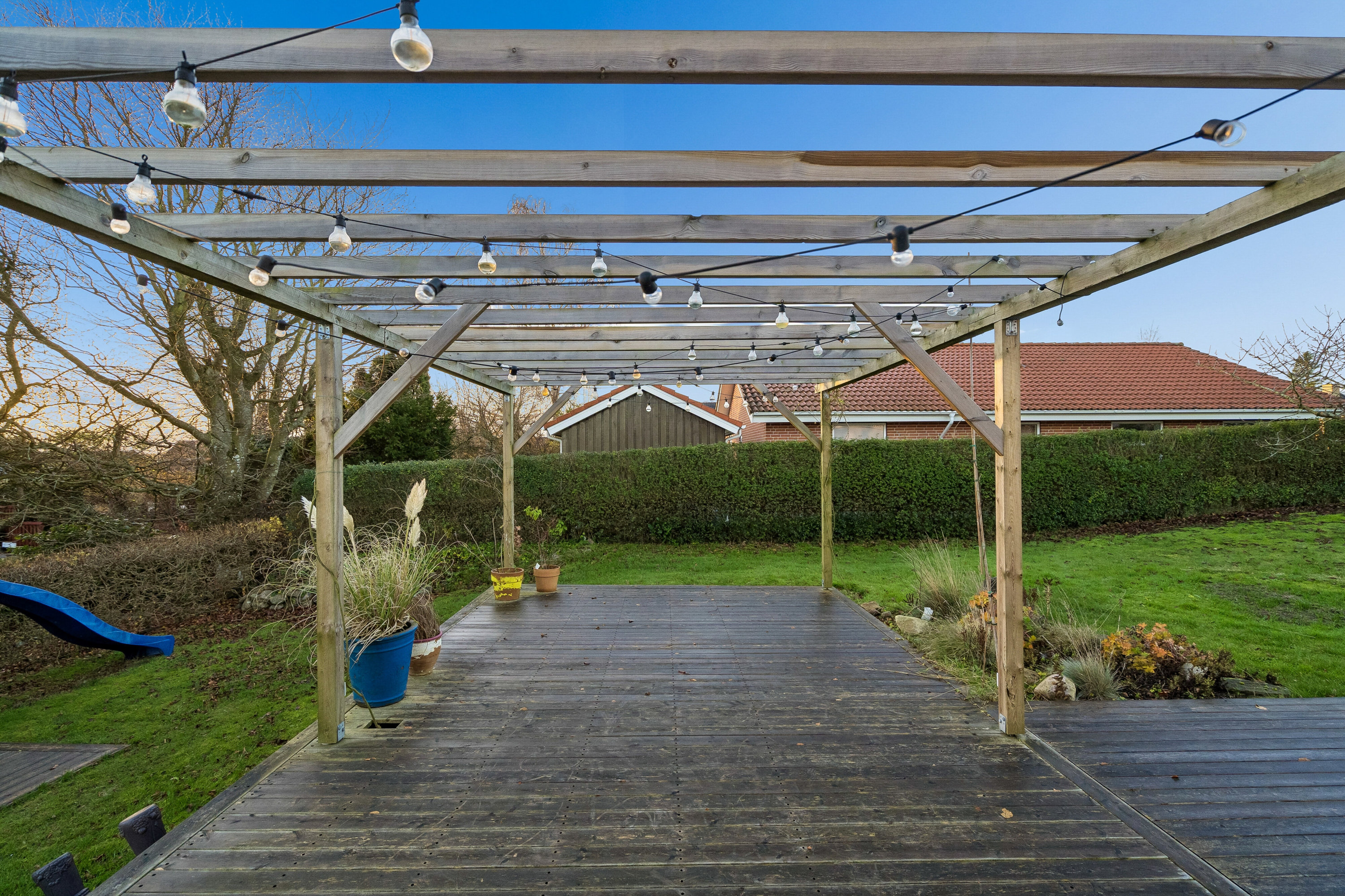 Fremhævet terrasse billede i fuldskærmstilstand. Billede af Fastrupvej 45, Fastrup, 8355 Solbjerg