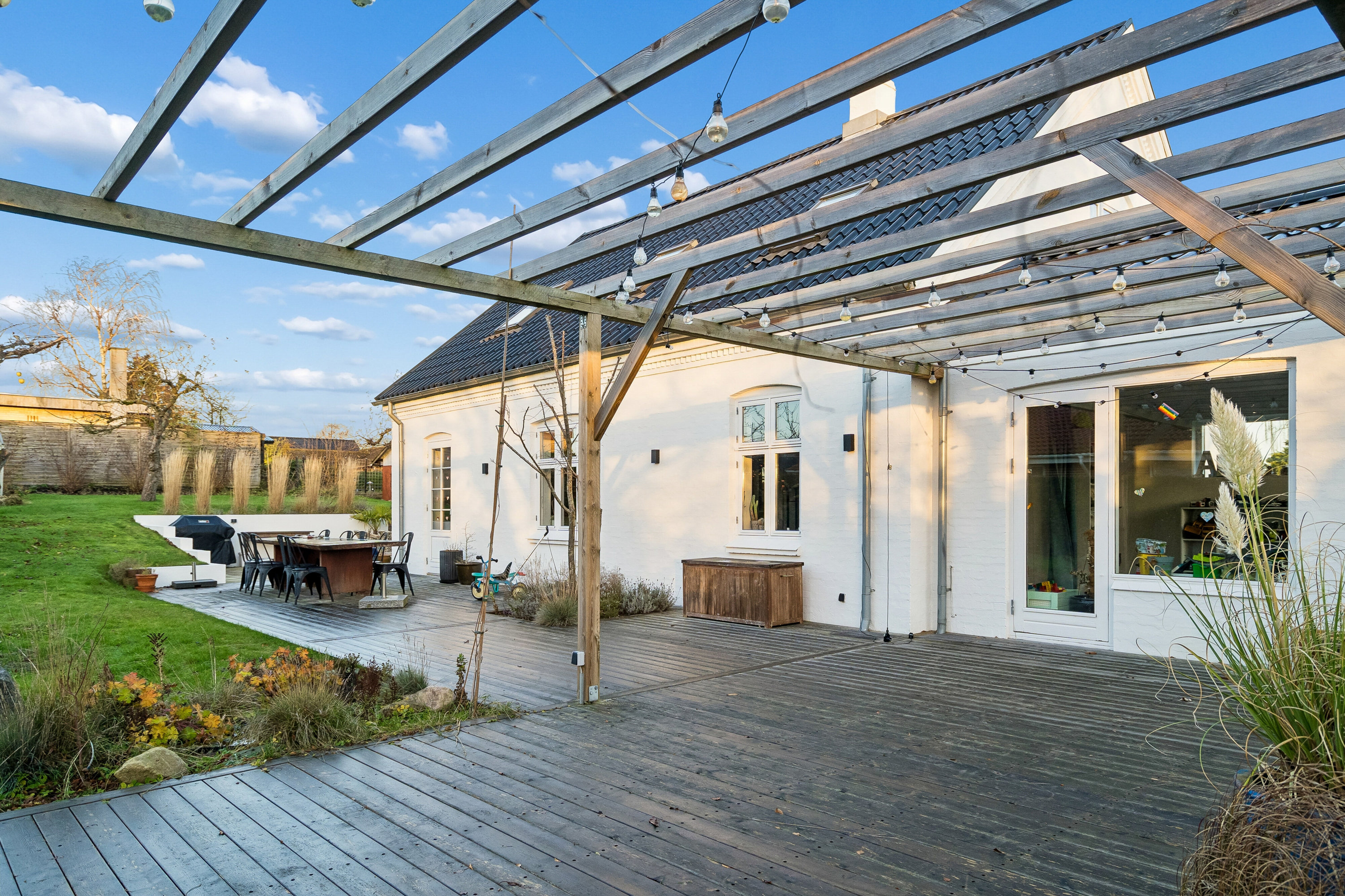 Fremhævet terrasse billede i fuldskærmstilstand. Billede af Fastrupvej 45, Fastrup, 8355 Solbjerg