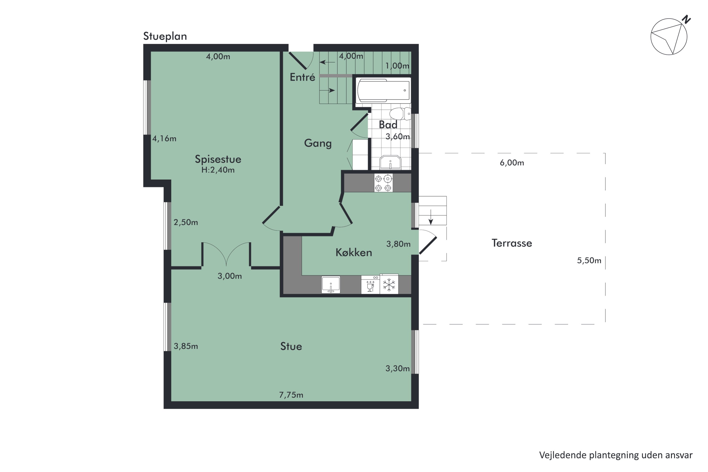 Plantegninger billede af Thistedvej 99, 9400 Nørresundby