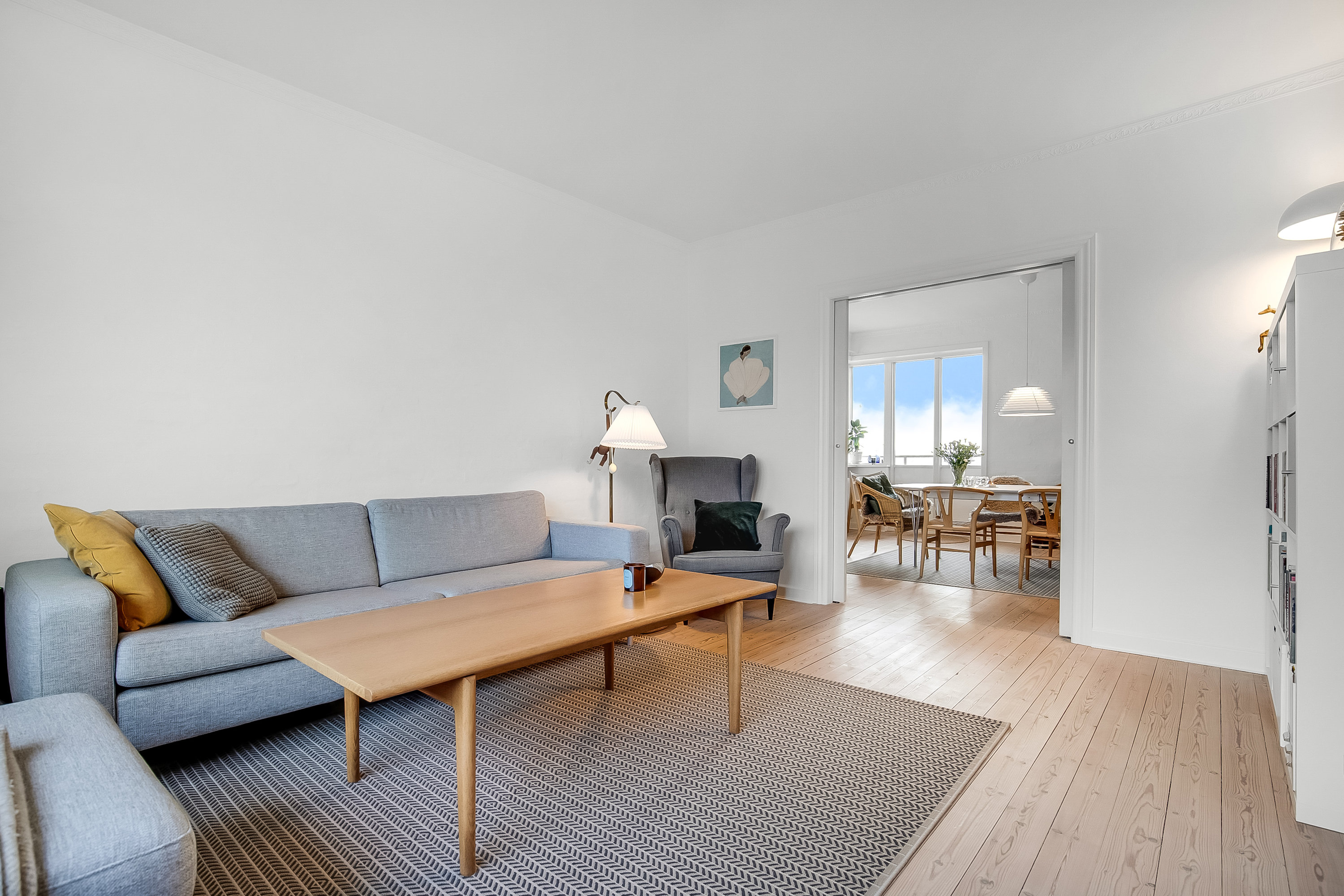 Fremhævet stue billede i fuldskærmstilstand. Billede af Fynsvej 77, 3. th., 6000 Kolding