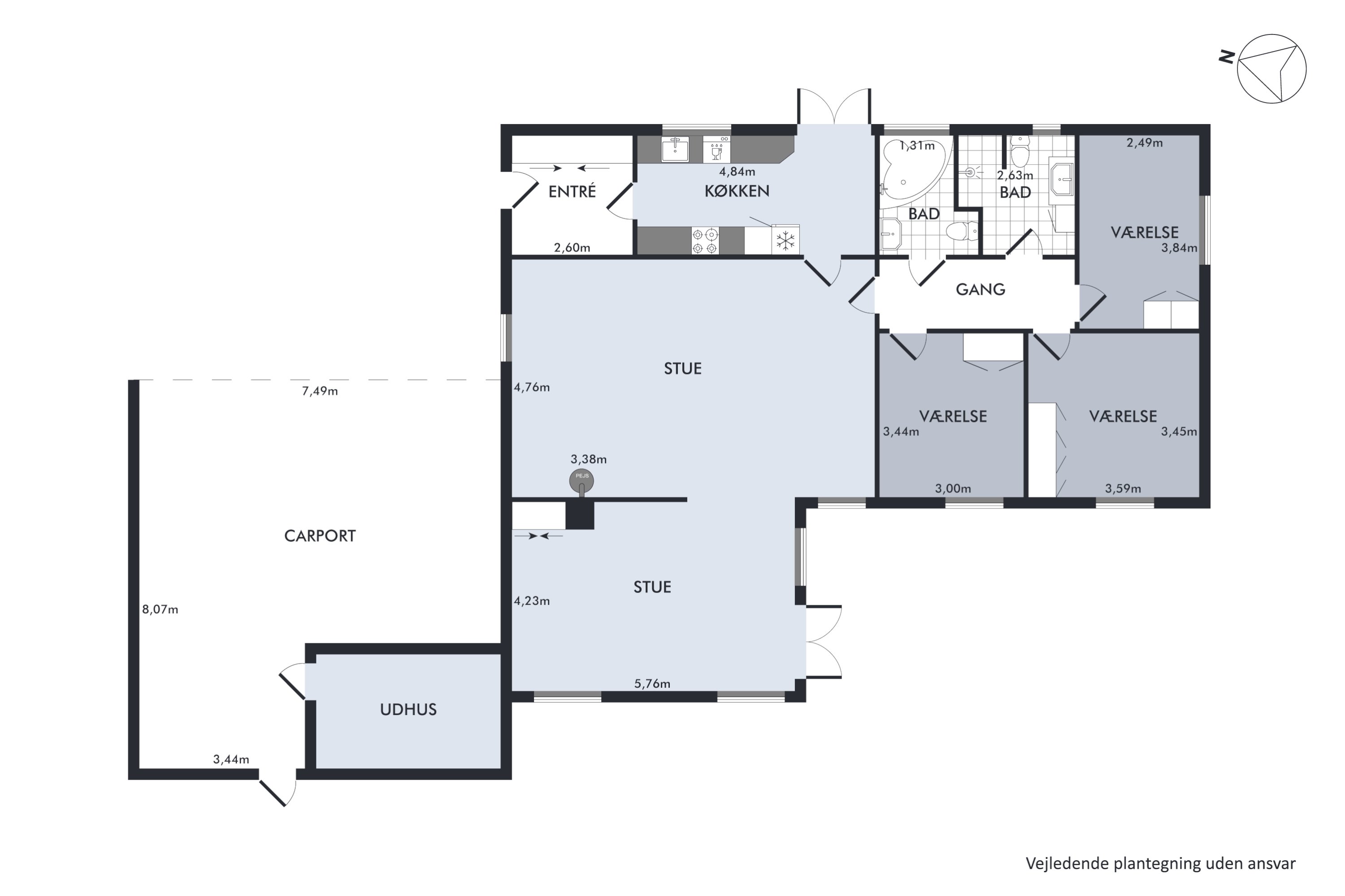 Plantegninger billede af Gyvelvej 8, 6740 Bramming