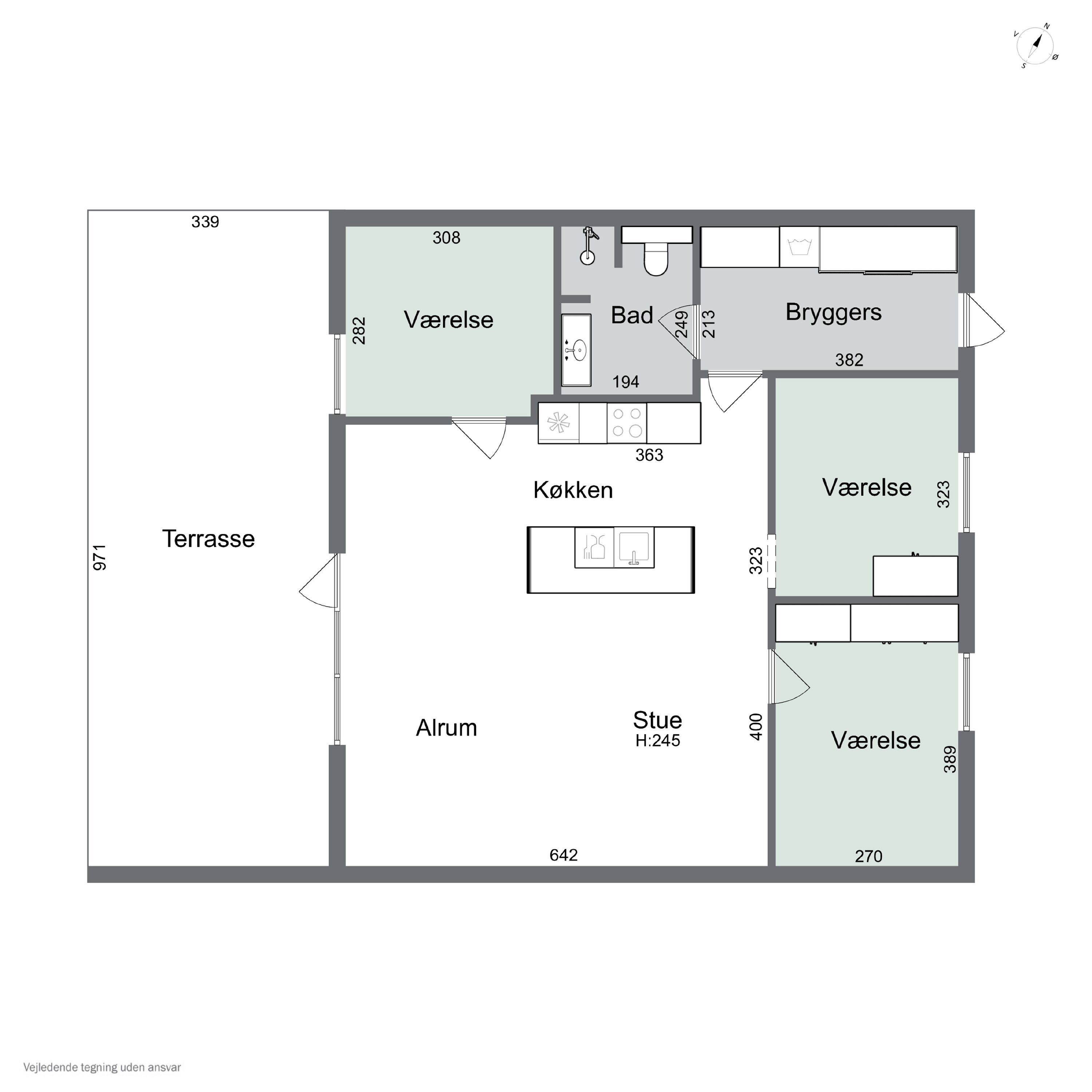 Plantegninger billede af Lysningen 30, Skovsø, 4200 Slagelse
