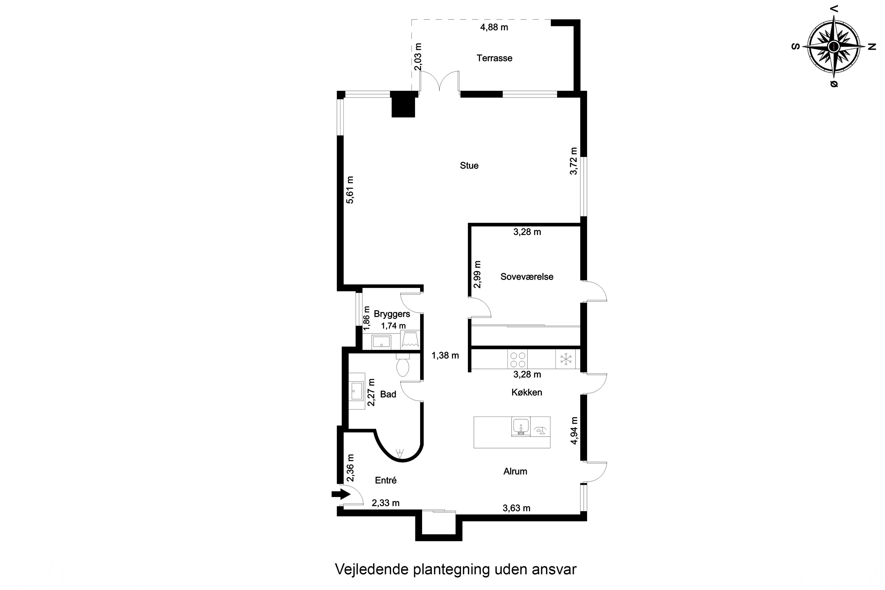 Plantegninger billede af Fænøsund Park 3, st.. 3., 5500 Middelfart