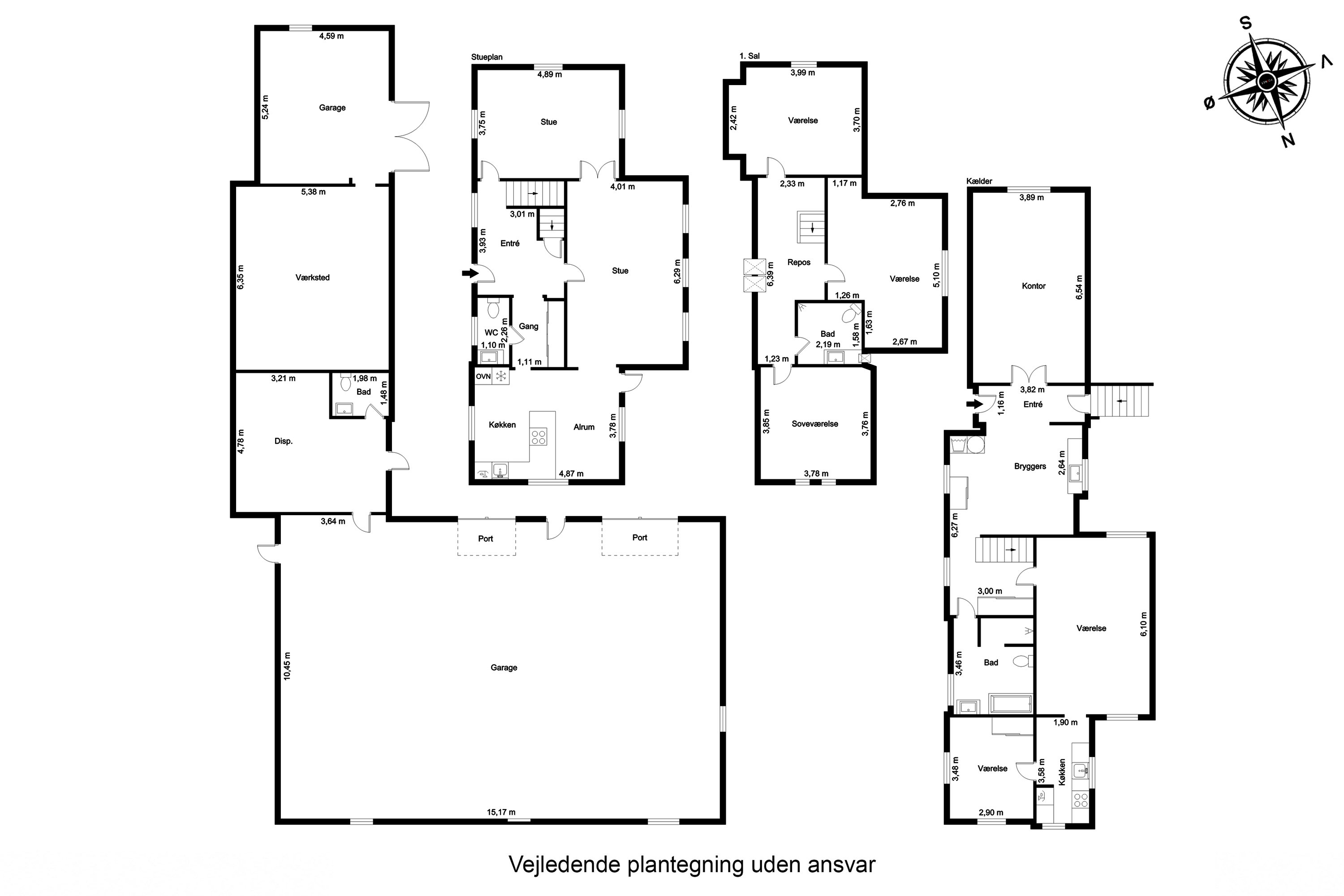 Plantegninger billede af Bogensevej 8, 5500 Middelfart