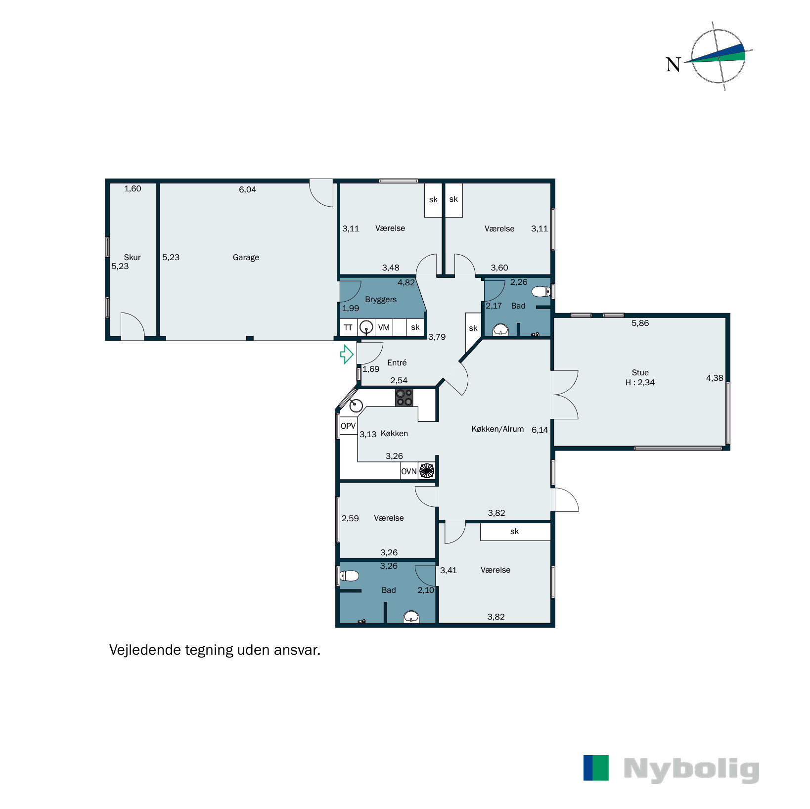 Plantegninger billede af Nørremarksvej 25, 6800 Varde
