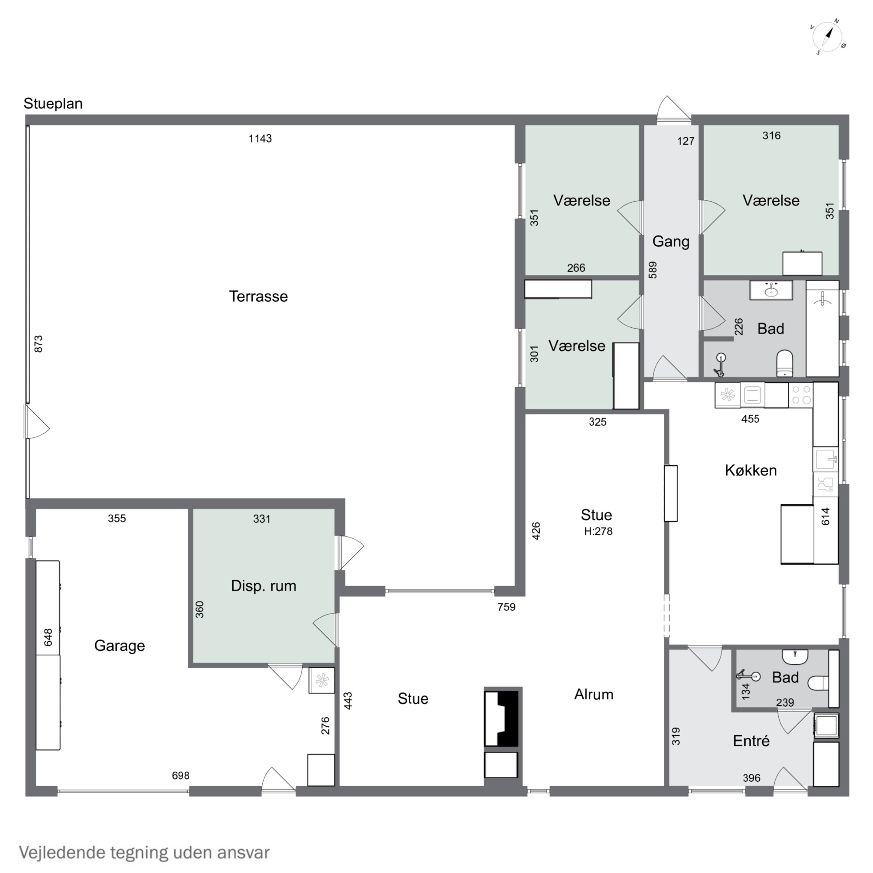 Plantegninger billede af Fasanvej 22, 5540 Ullerslev