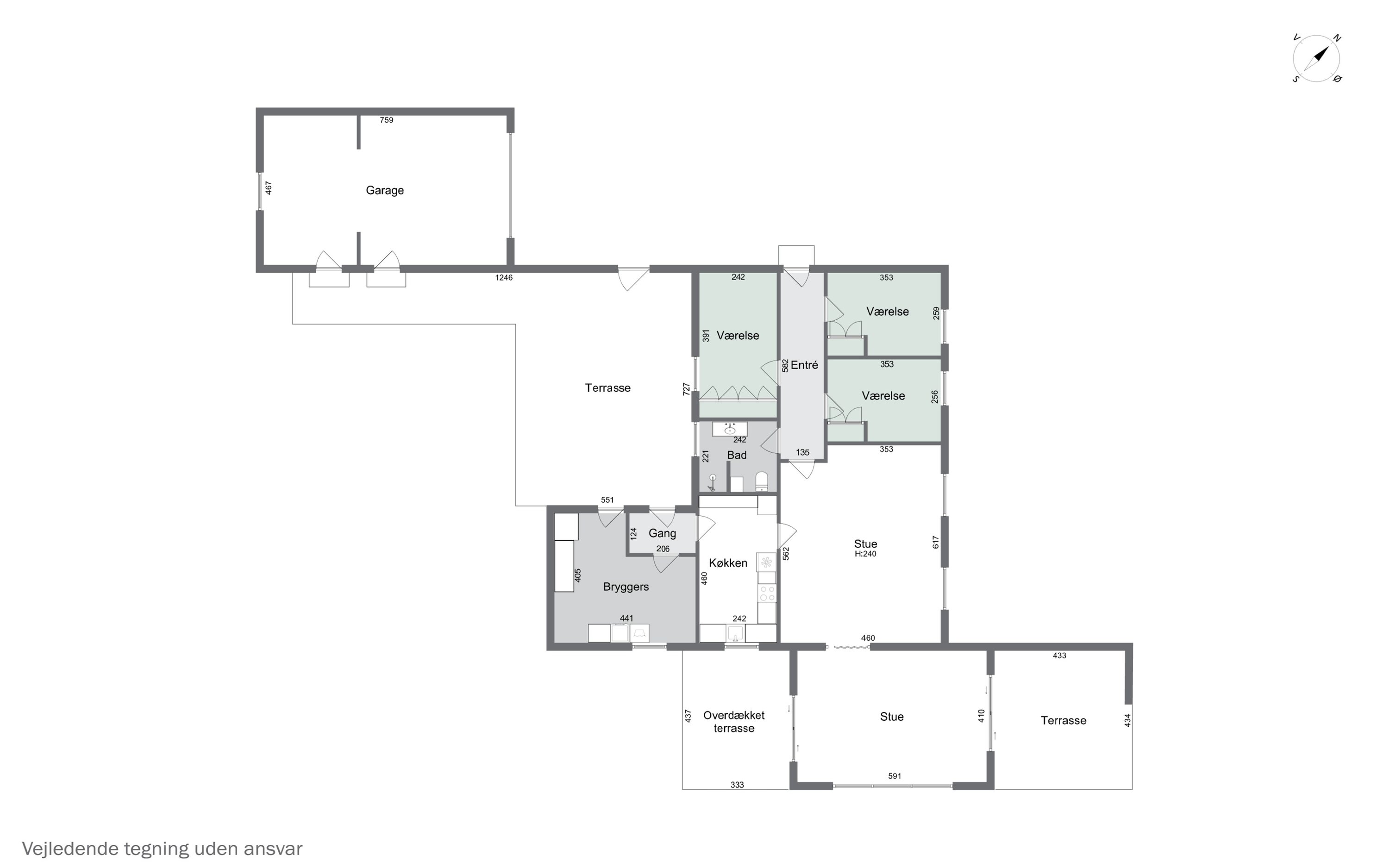 Plantegninger billede af Duevej 4, 4640 Faxe
