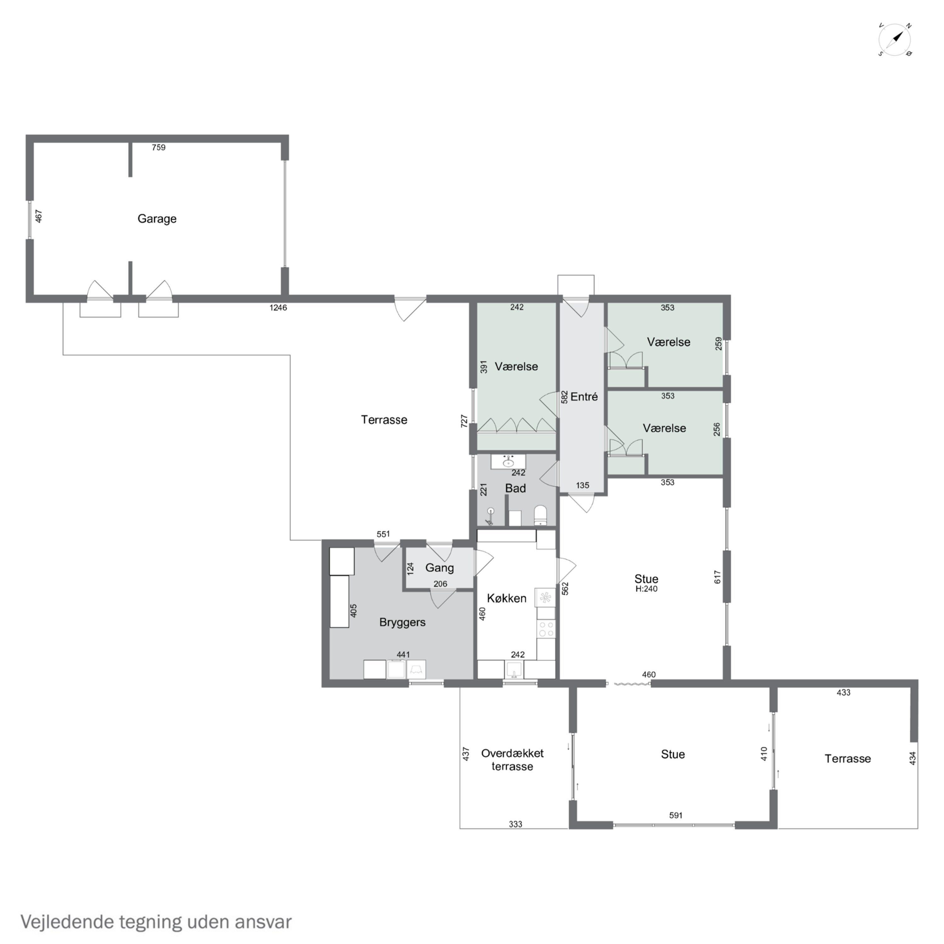 Plantegninger billede af Duevej 4, 4640 Faxe