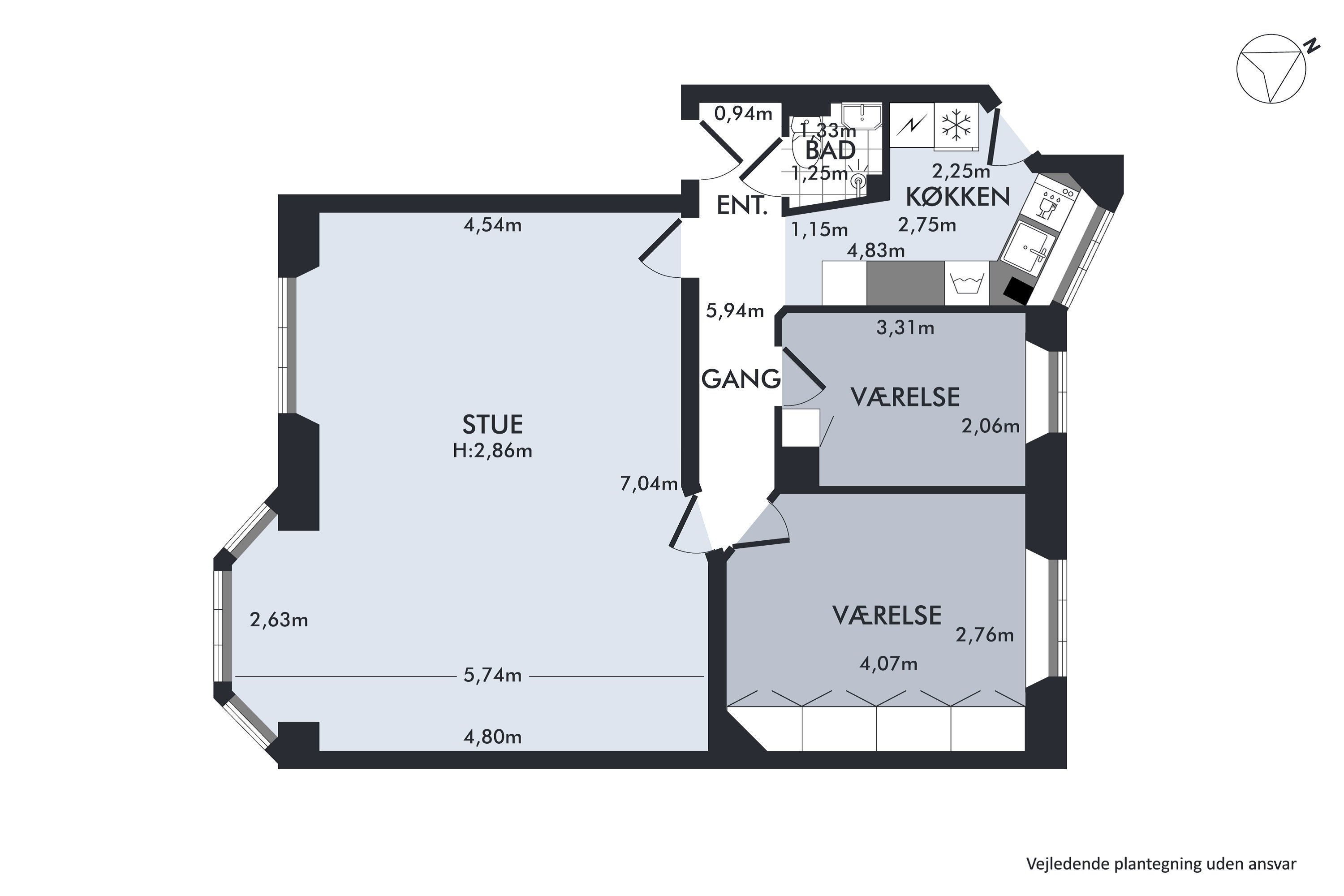 Plantegninger billede af Adolph Steens Alle 5, 3. th., 1971 Frederiksberg C