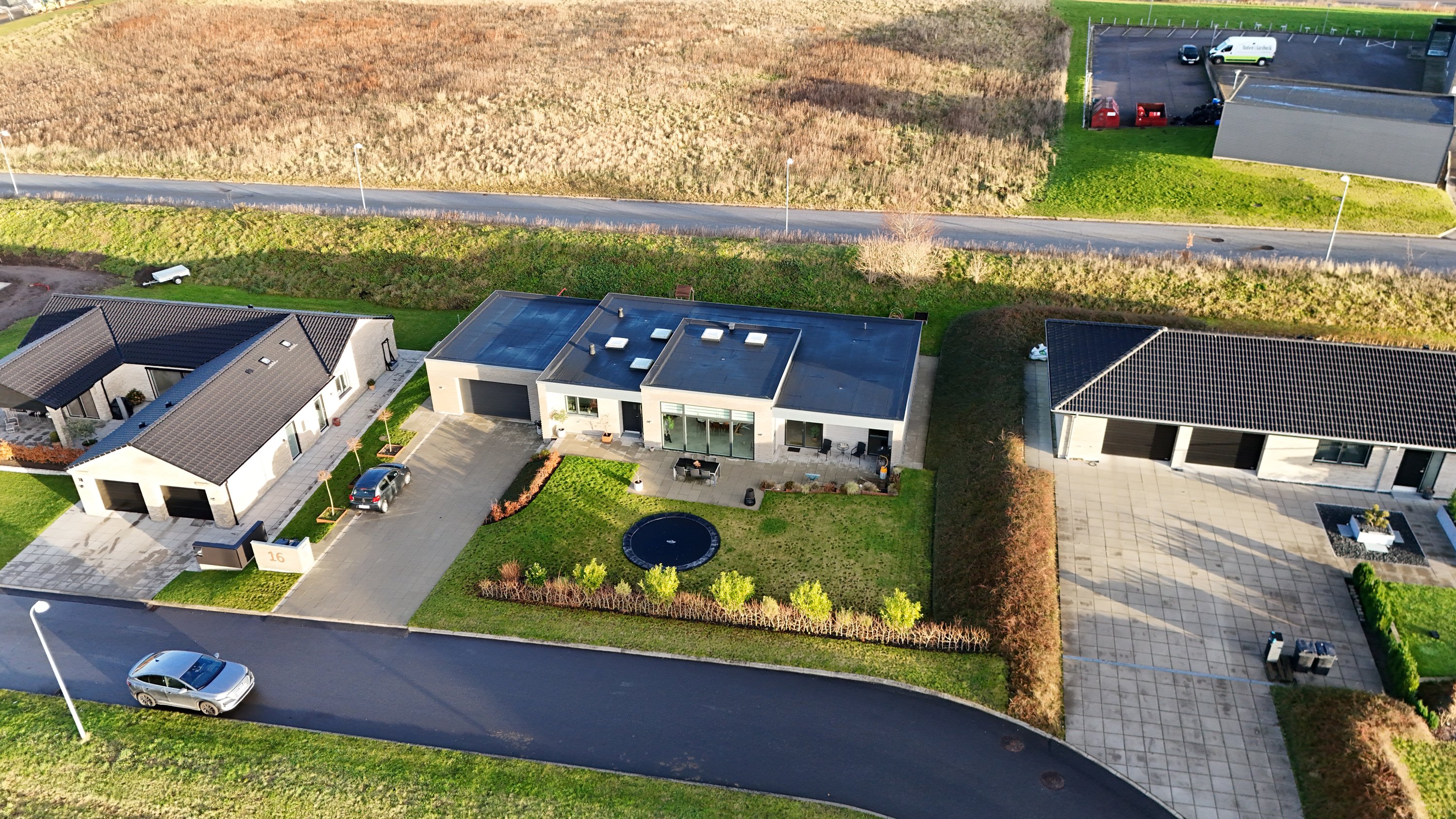 Fremhævet luftfoto billede i fuldskærmstilstand. Billede af Thit Jensens Vej 16, 9500 Hobro