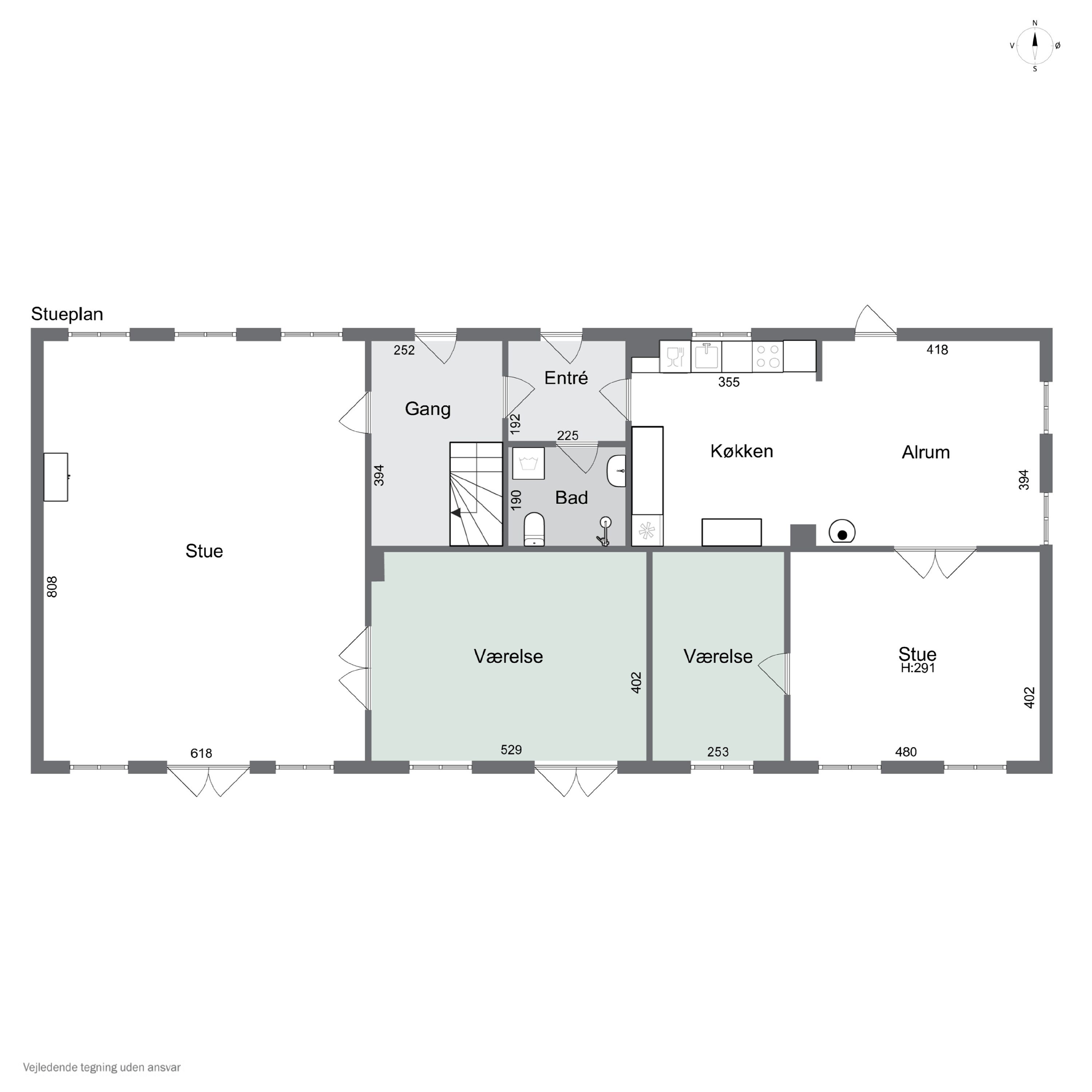 Plantegninger billede af Landevejen 10, Lov, 4700 Næstved