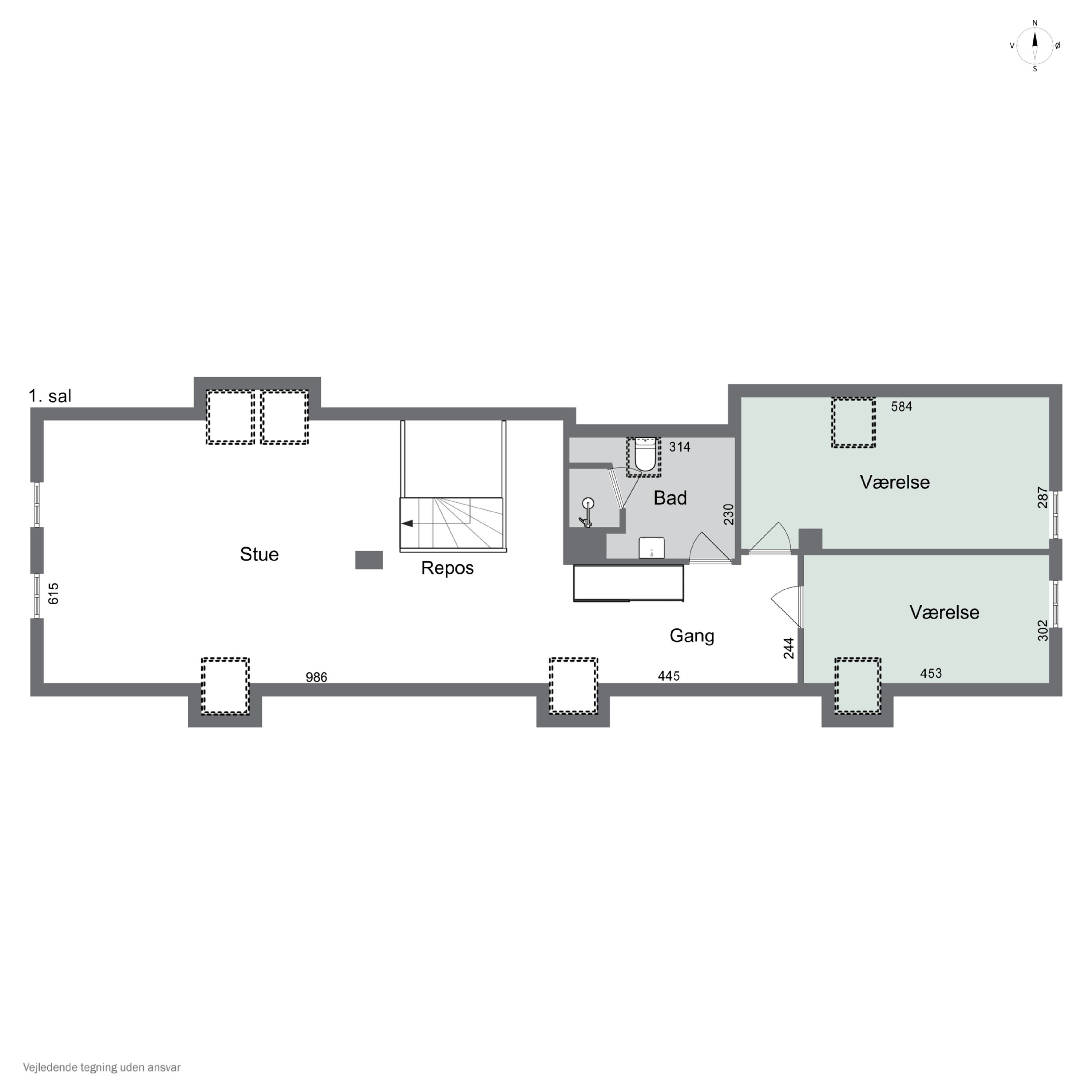 Plantegninger billede af Landevejen 10, Lov, 4700 Næstved