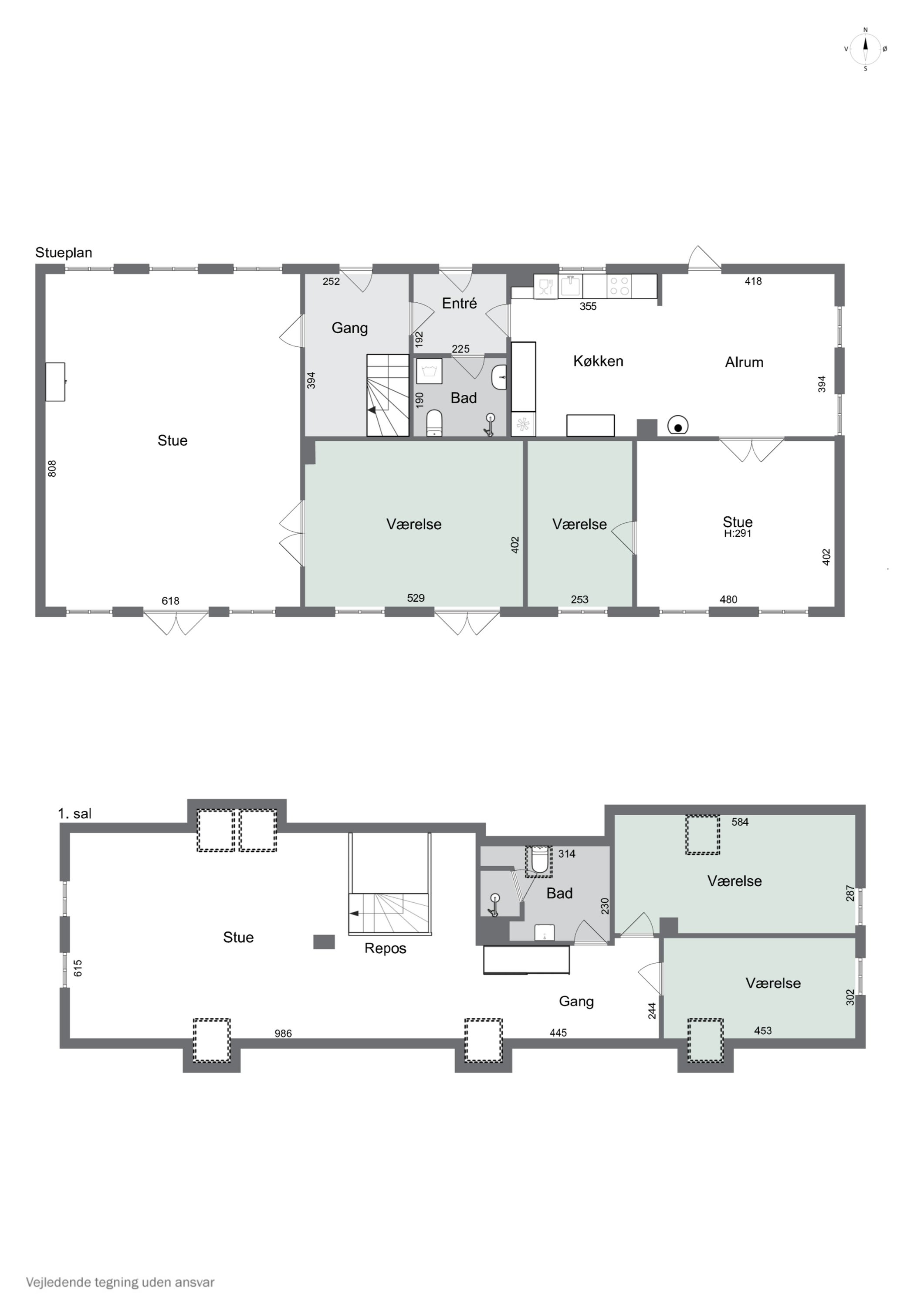 Plantegninger billede af Landevejen 10, Lov, 4700 Næstved