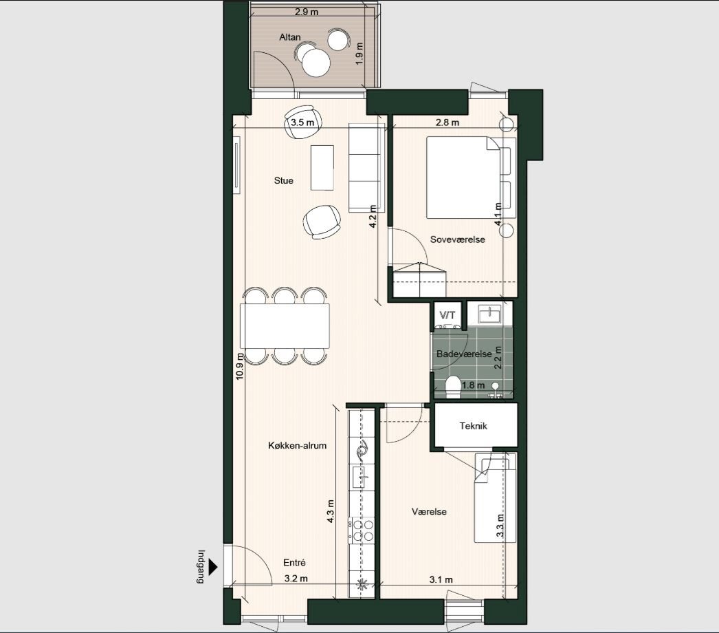 Plantegninger billede af Havnegade 12, 2. 2., 5000 Odense C