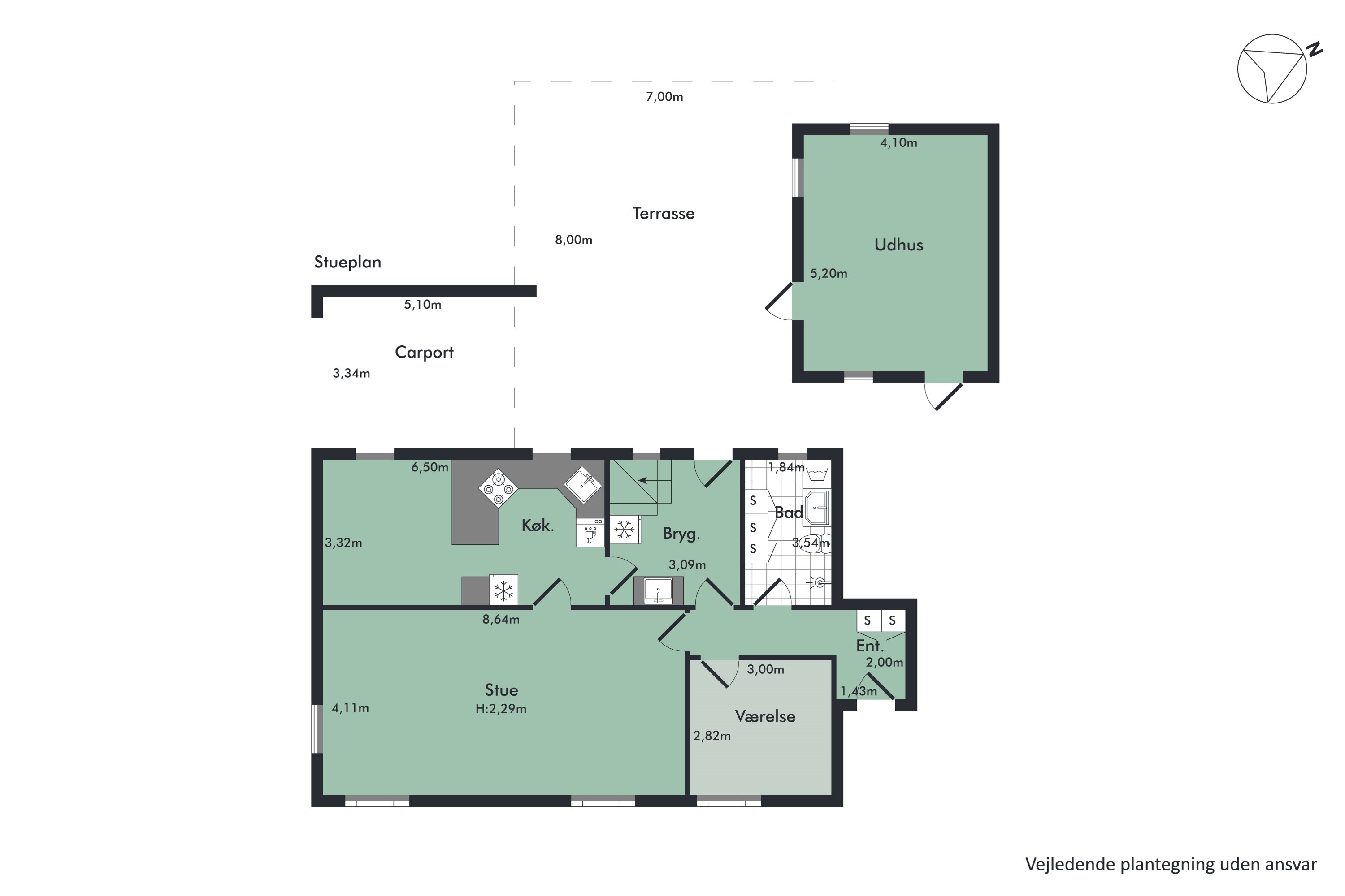 Plantegninger billede af Borgergade 61, 9362 Gandrup