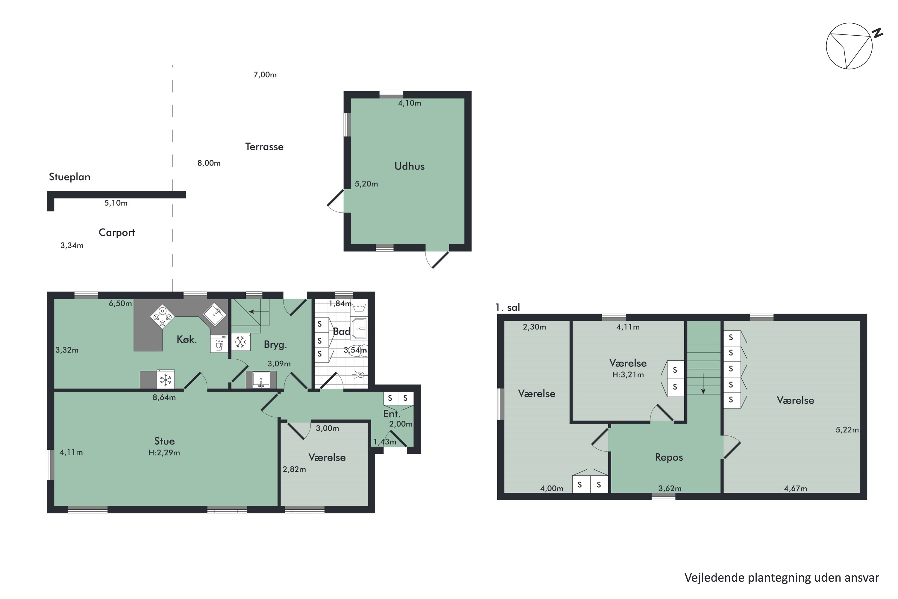 Plantegninger billede af Borgergade 61, 9362 Gandrup