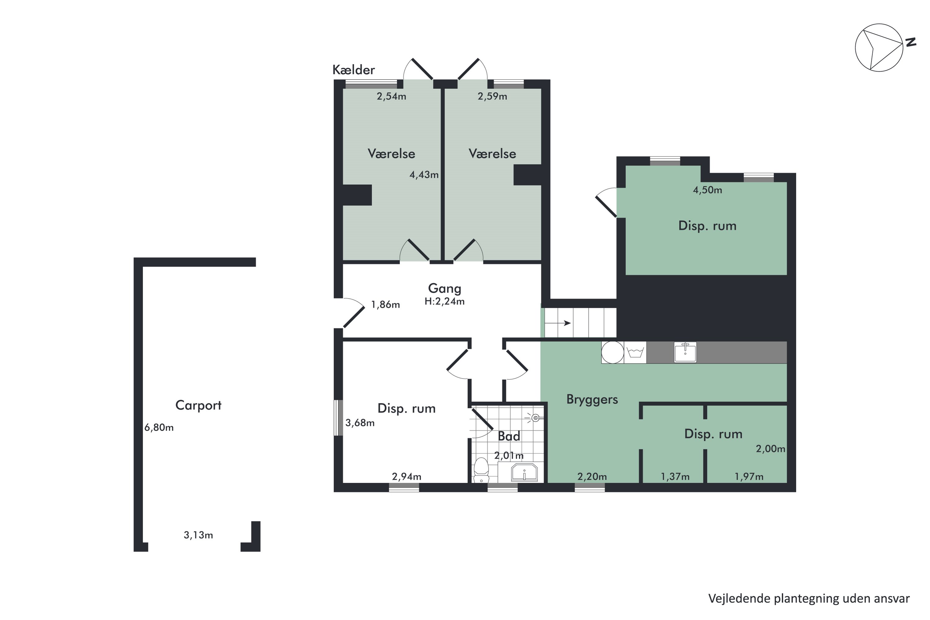 Plantegninger billede af Hodalsvej 23, 9500 Hobro