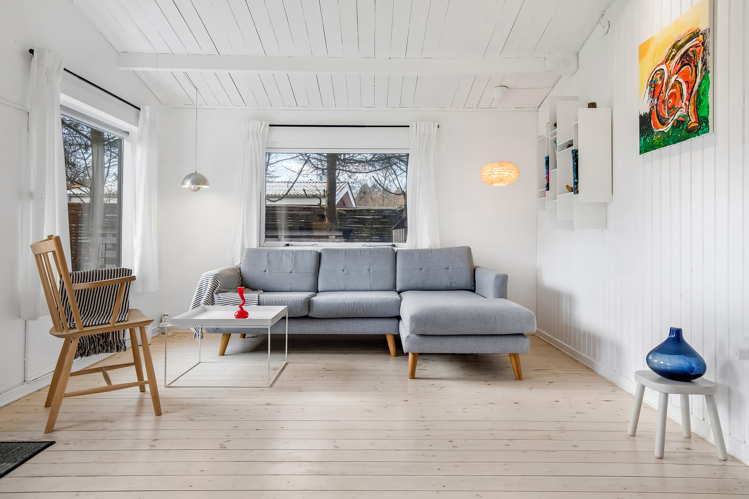 Fremhævet stue billede i fuldskærmstilstand. Billede af Klokkervej 12, Skoven, 3630 Jægerspris