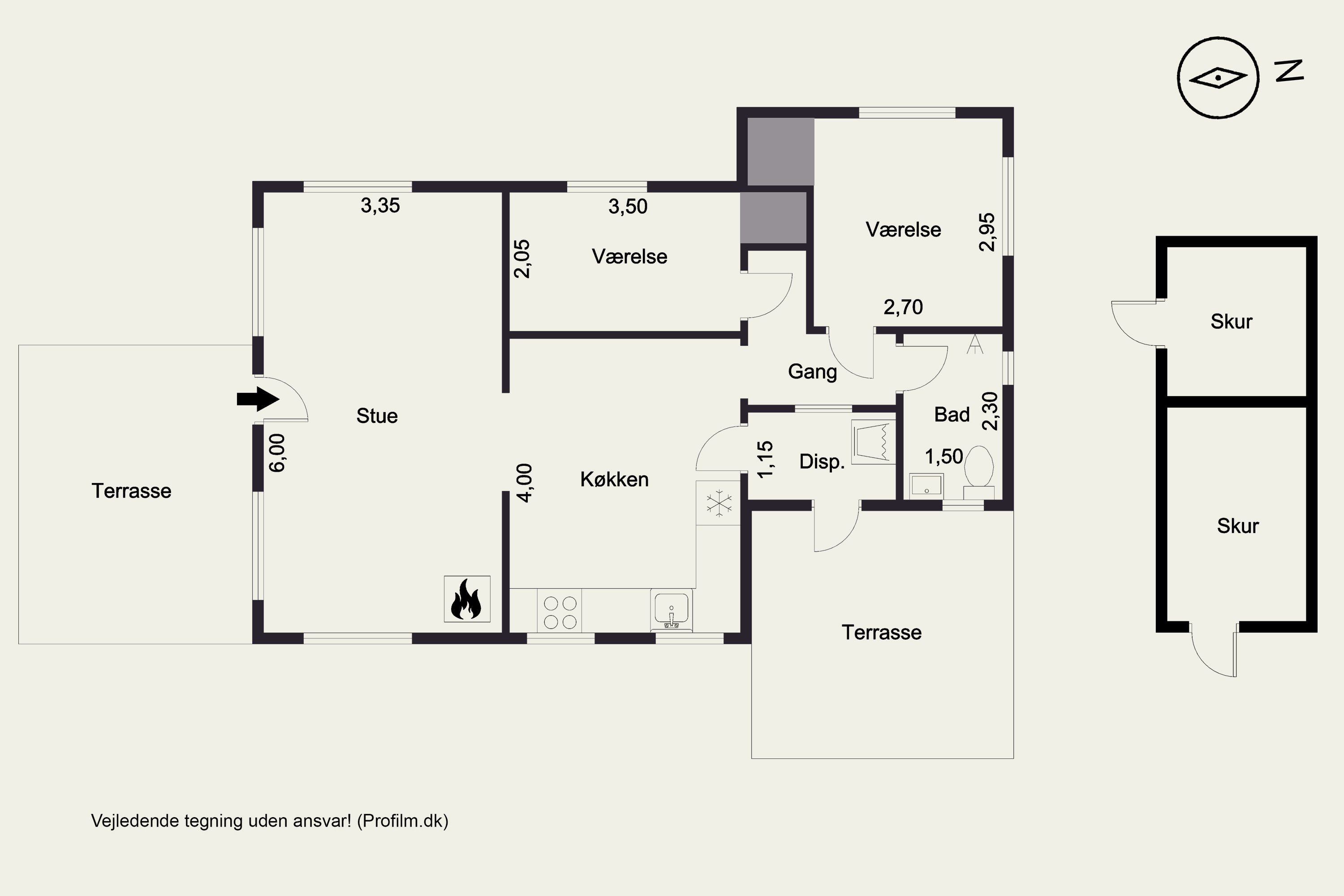 Plantegninger billede af Klokkervej 12, Skoven, 3630 Jægerspris