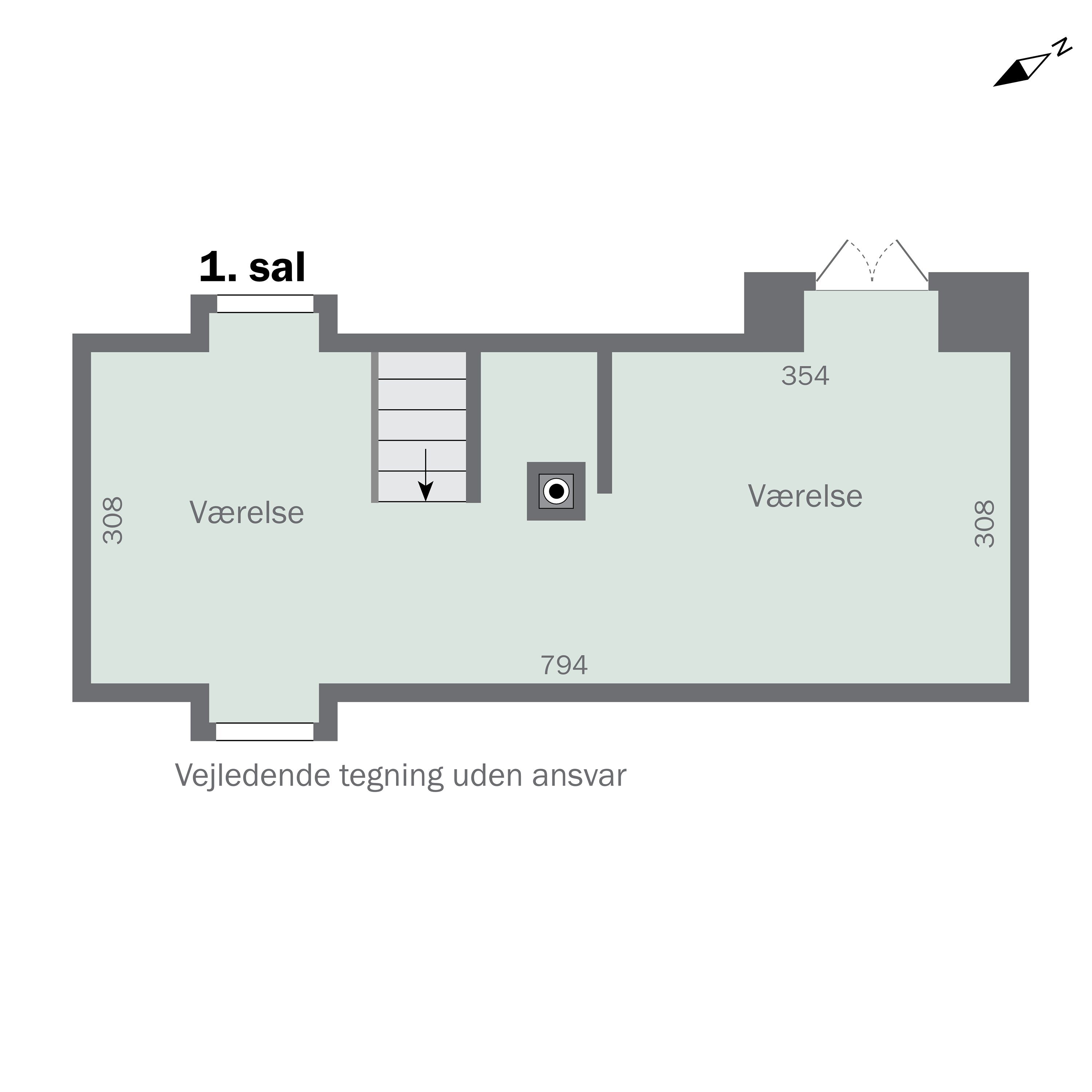 Plantegninger billede af Storegade 73A, 3700 Rønne