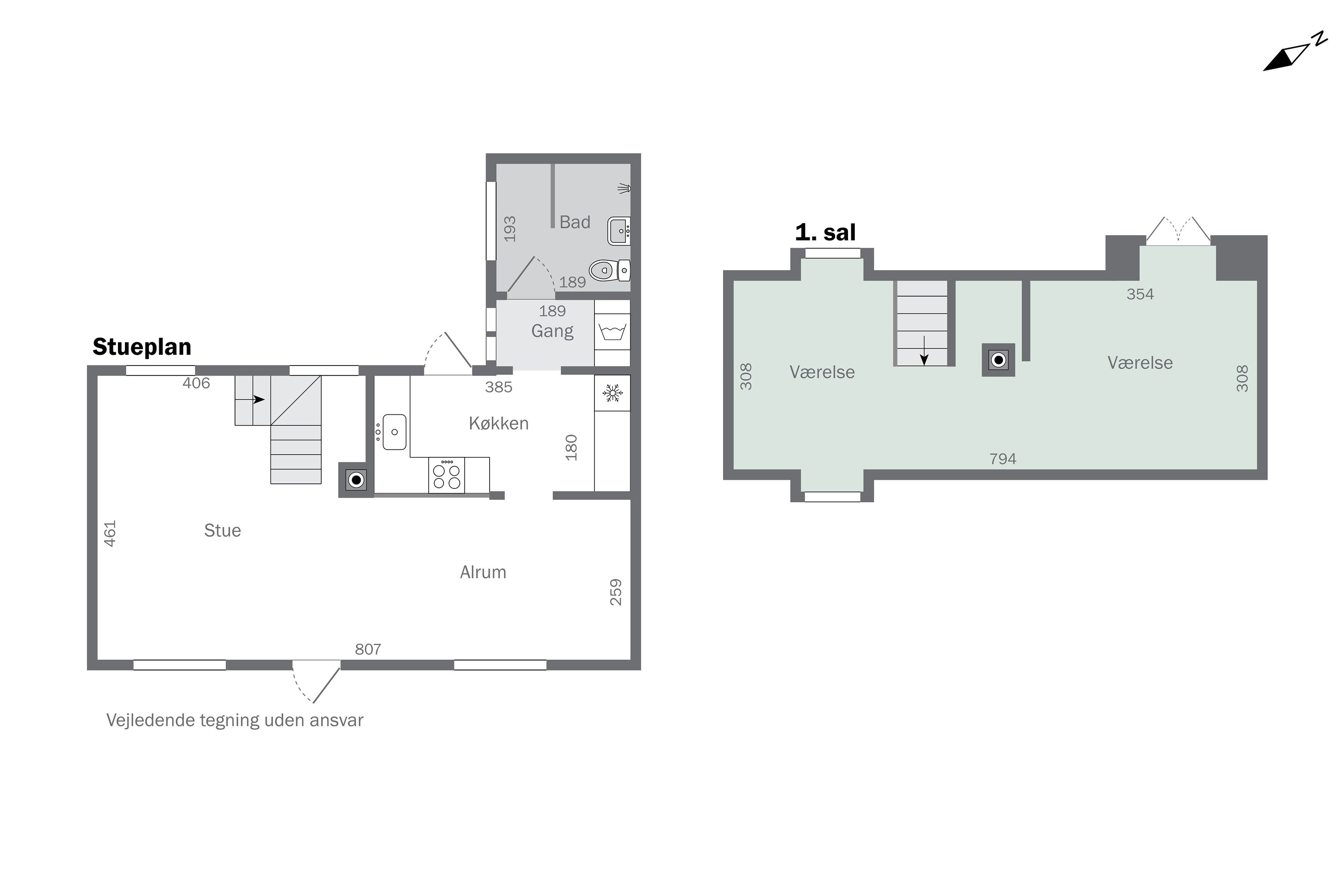 Plantegninger billede af Storegade 73A, 3700 Rønne