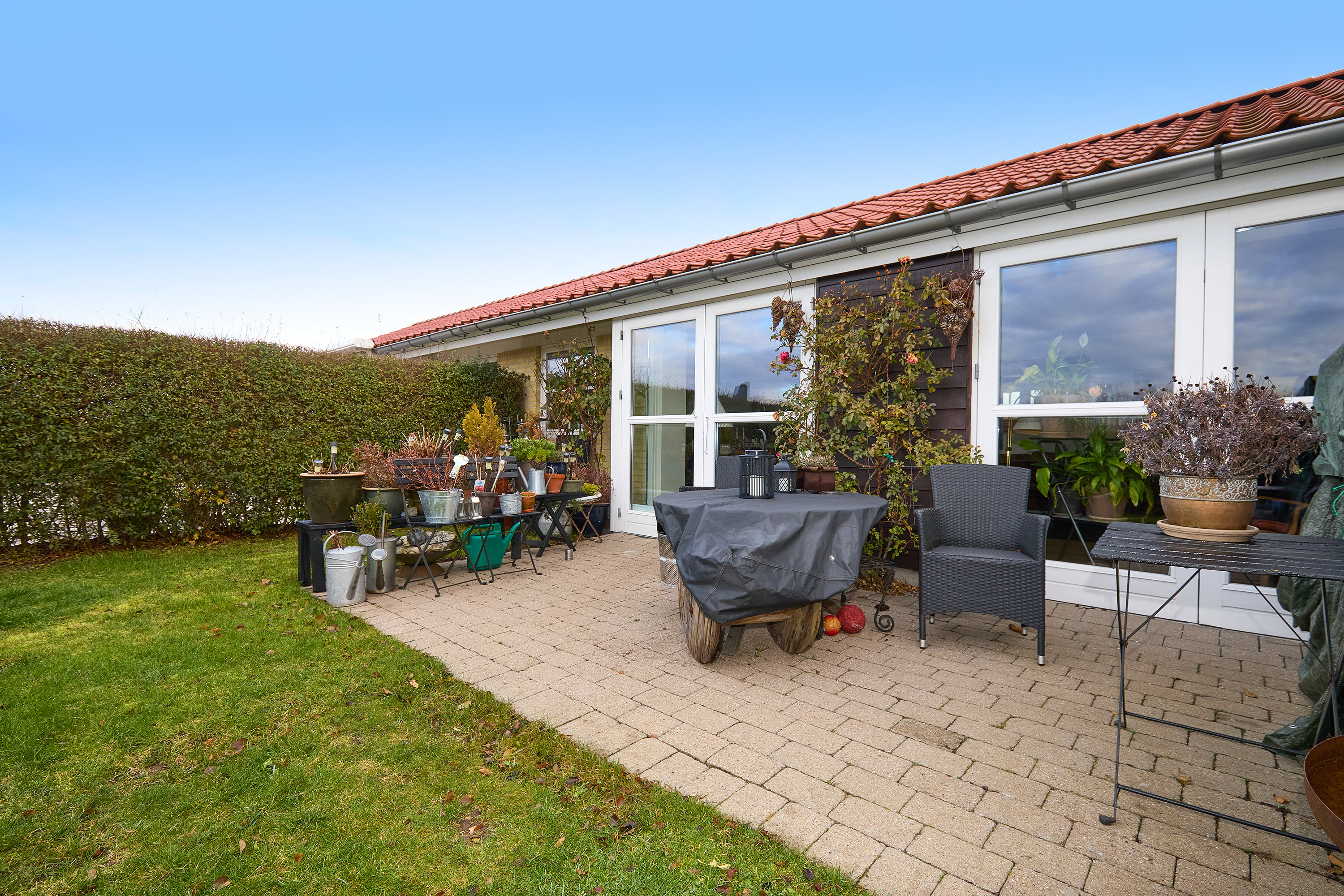 Fremhævet terrasse billede i fuldskærmstilstand. Billede af Mølledammen 41, 3550 Slangerup