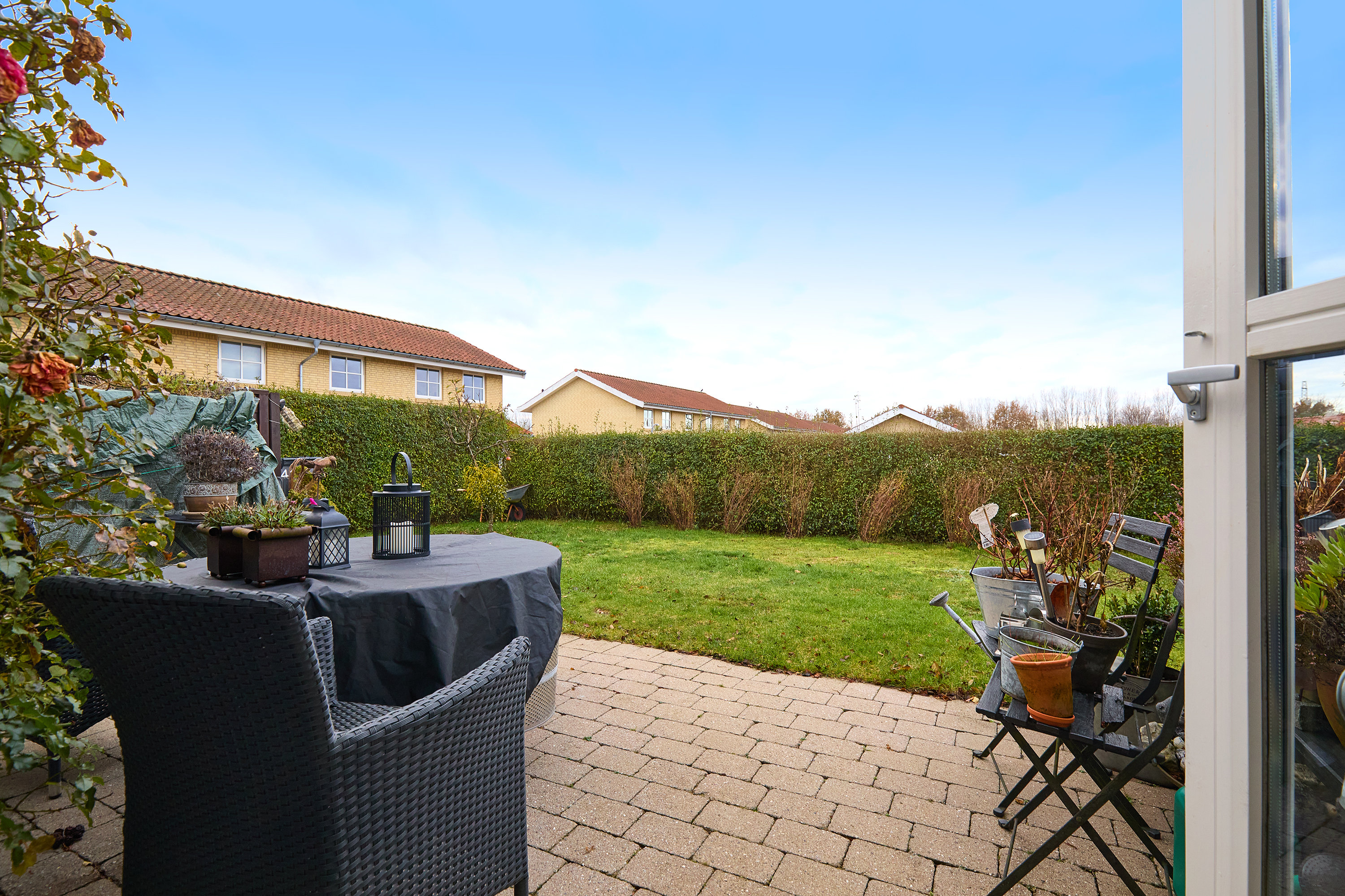 Fremhævet terrasse billede i fuldskærmstilstand. Billede af Mølledammen 41, 3550 Slangerup