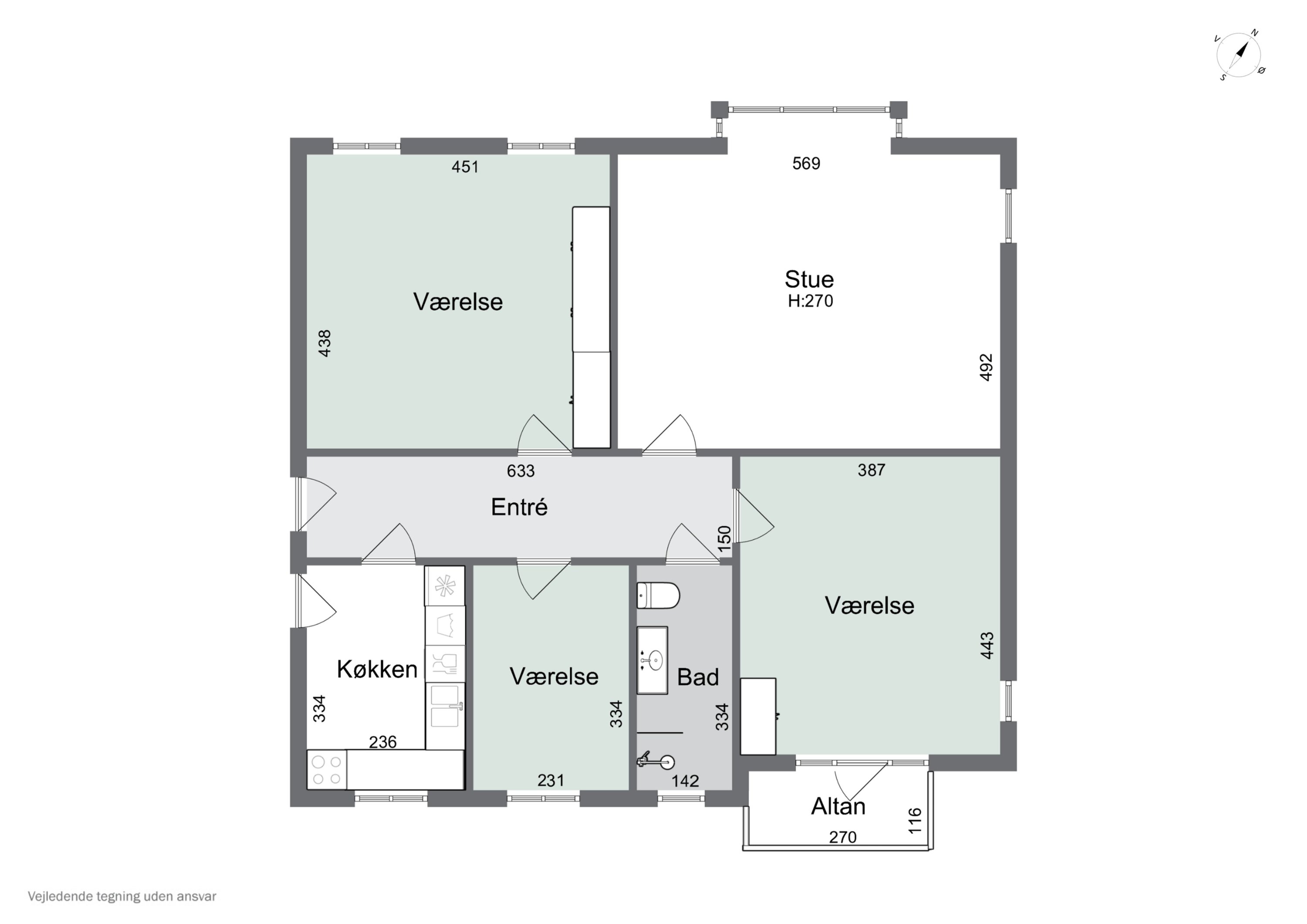 Plantegninger billede af Østre Stationsvej 44, 3. tv., 5000 Odense C