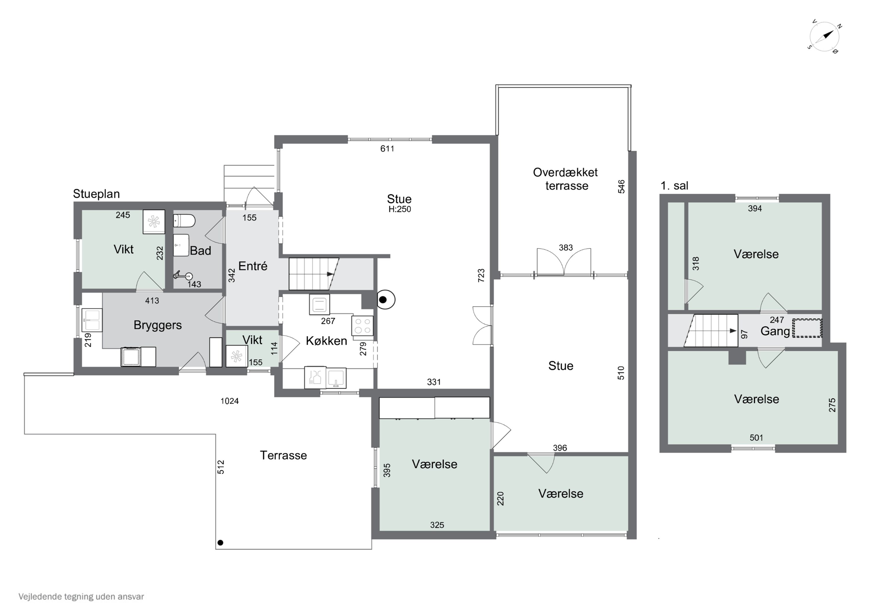 Plantegninger billede af Parkvej 2B, 4640 Faxe