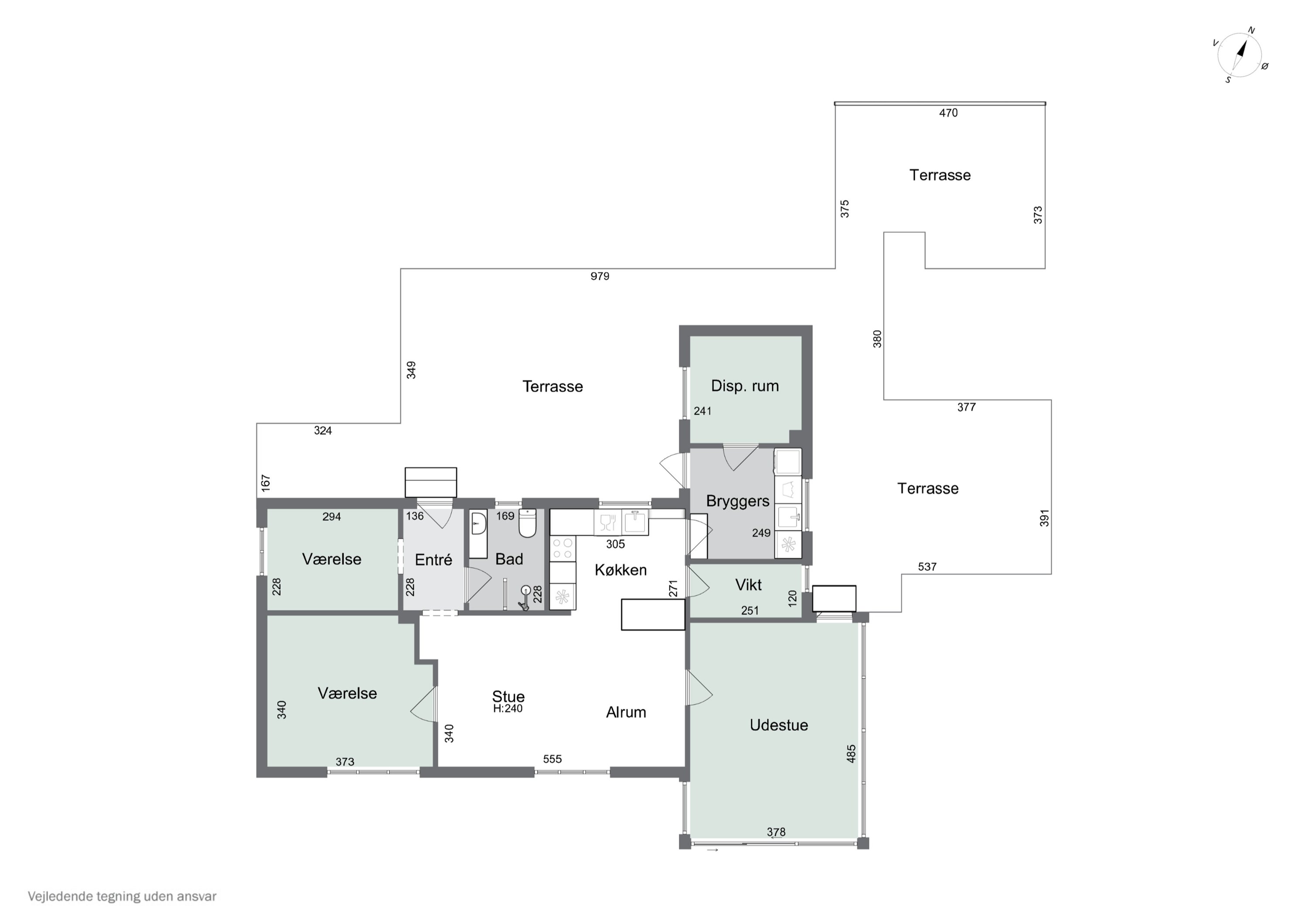 Plantegninger billede af Aavej 1B, 3300 Frederiksværk