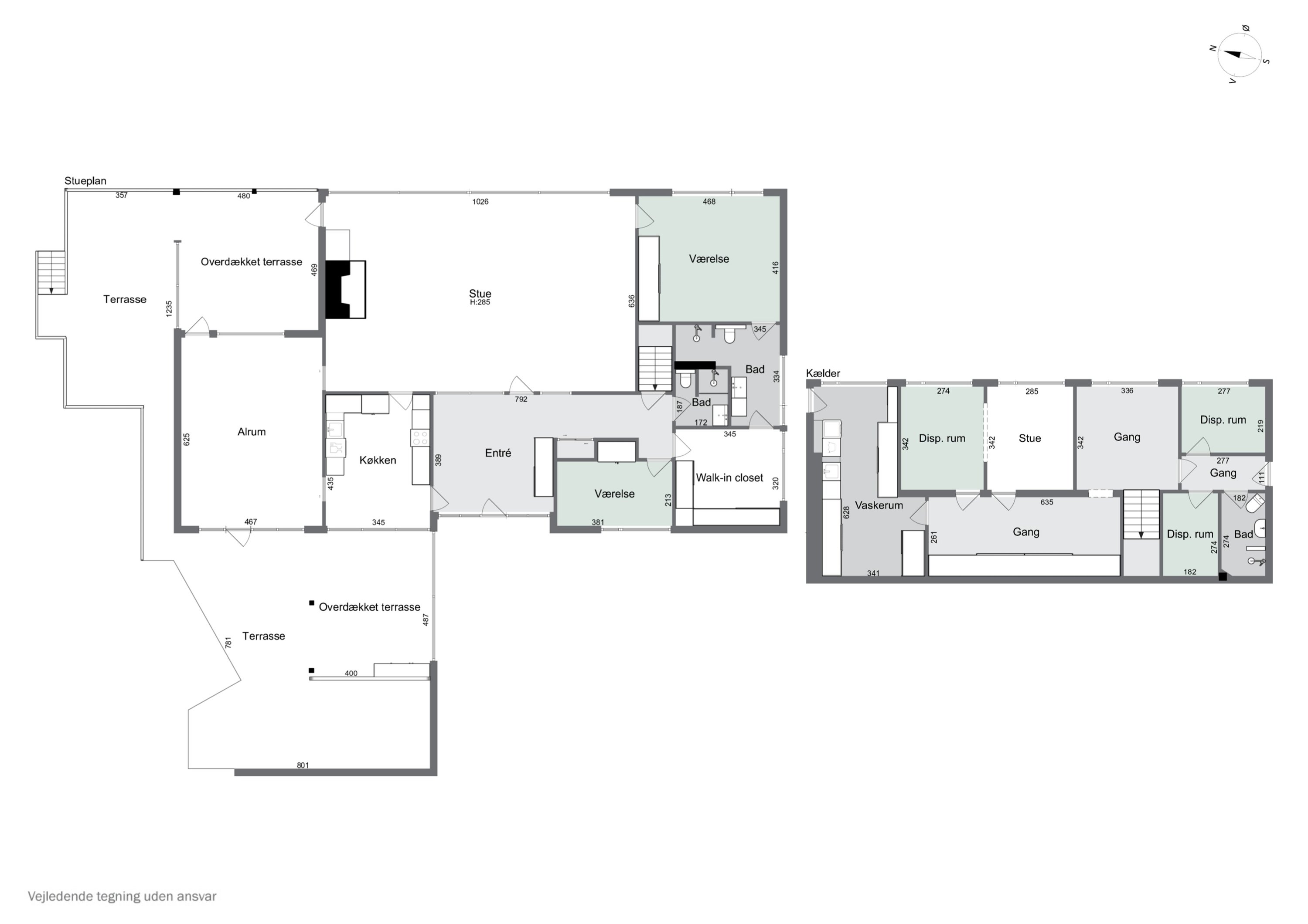 Plantegninger billede af Søvej 9, 3100 Hornbæk