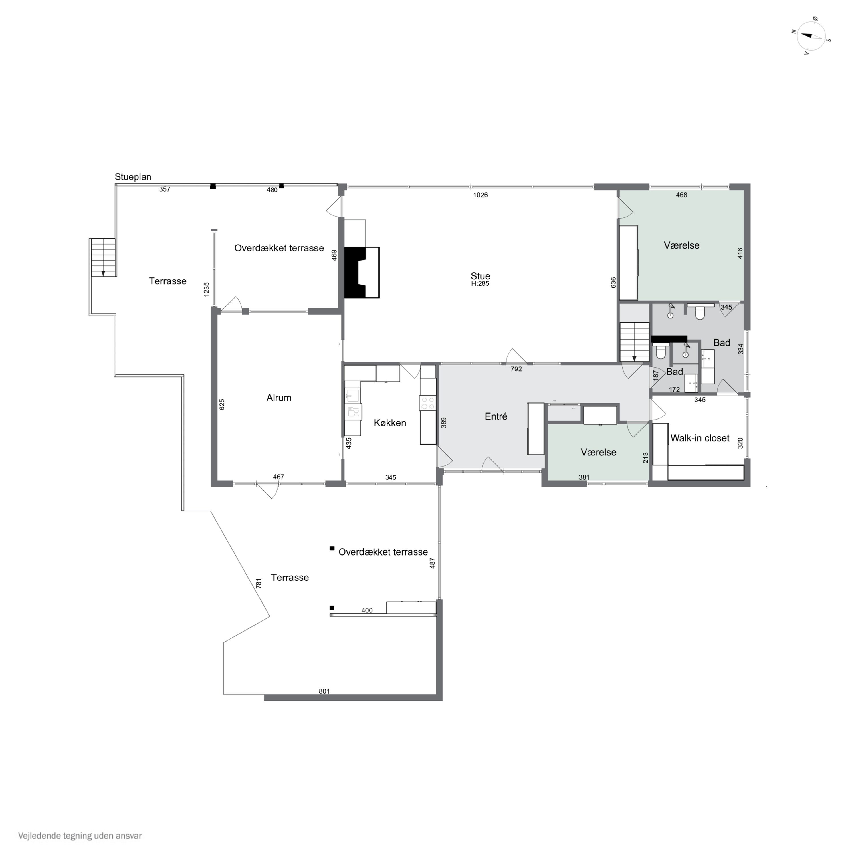 Plantegninger billede af Søvej 9, 3100 Hornbæk