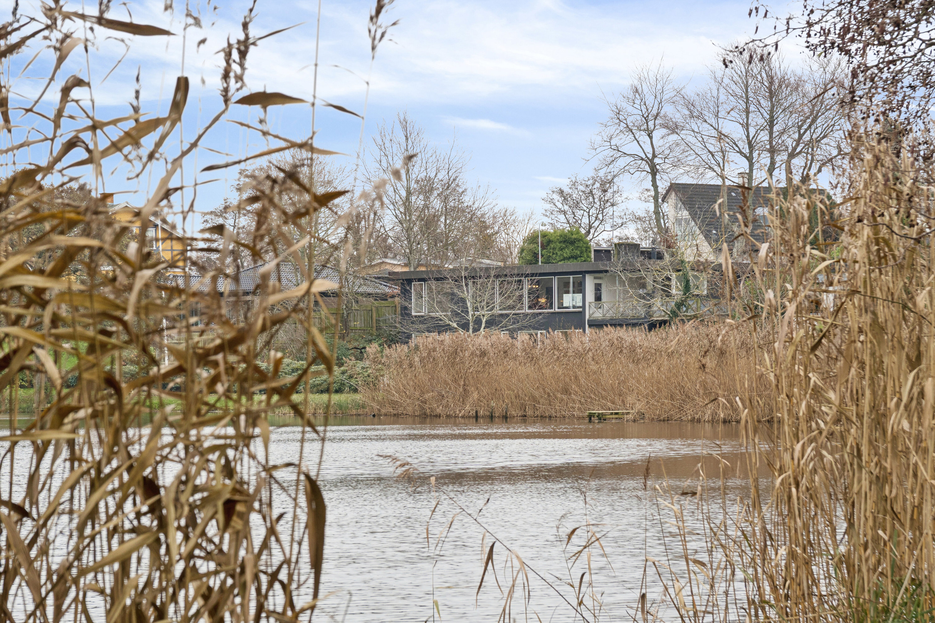 Fremhævet set fra haven billede i fuldskærmstilstand. Billede af Søvej 9, 3100 Hornbæk