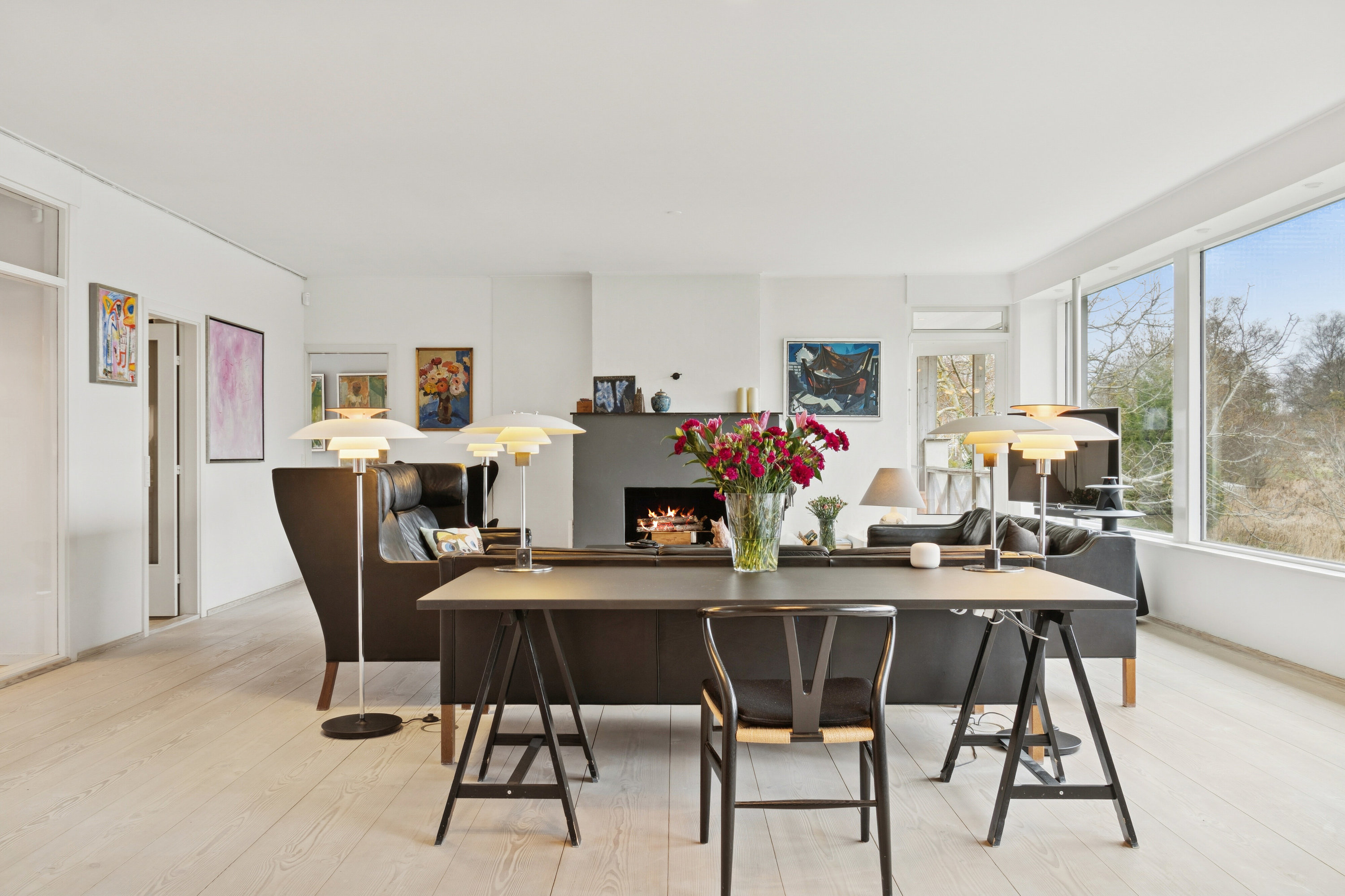 Fremhævet stue billede i fuldskærmstilstand. Billede af Søvej 9, 3100 Hornbæk