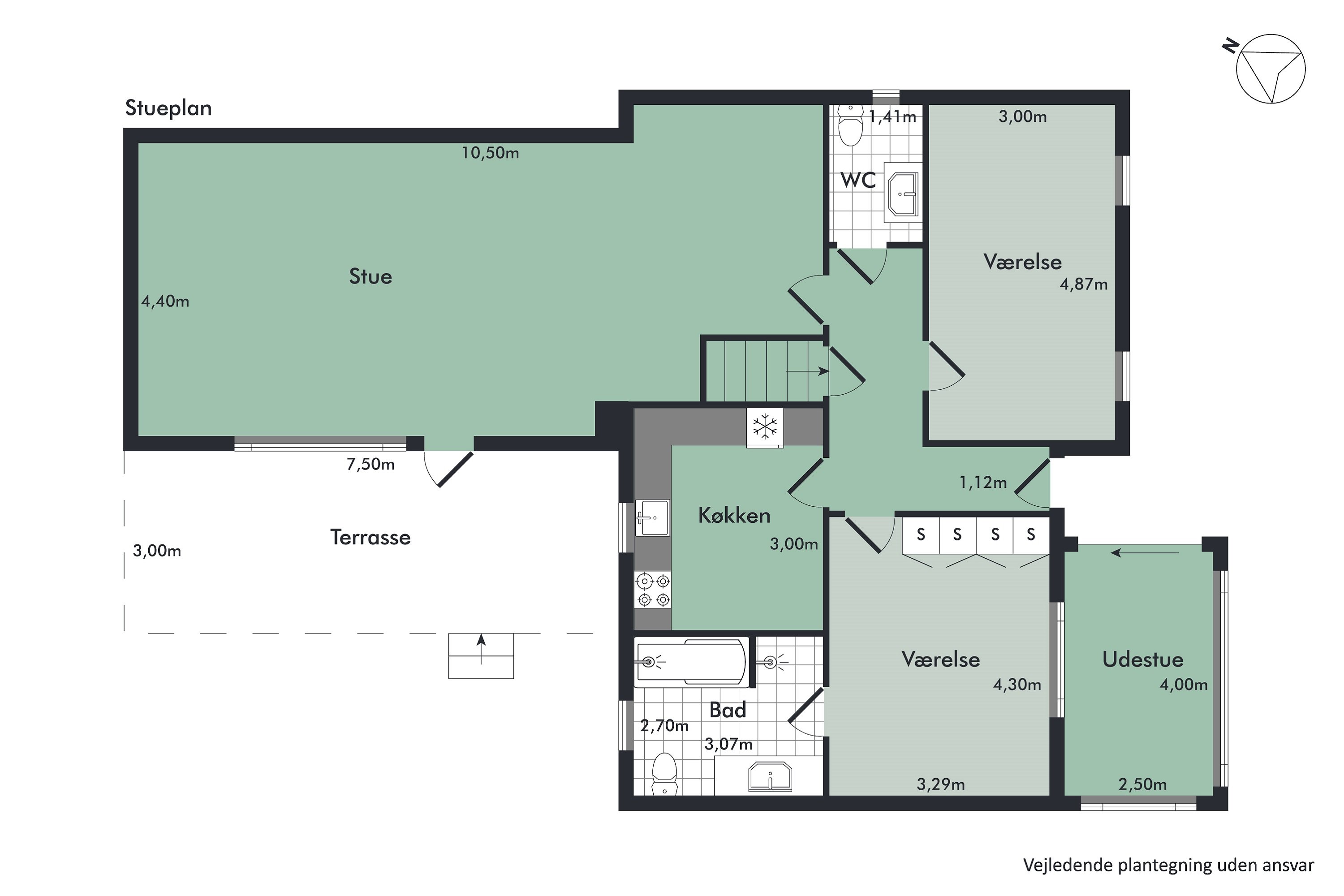 Plantegninger billede af Skolevej 16, 9400 Nørresundby