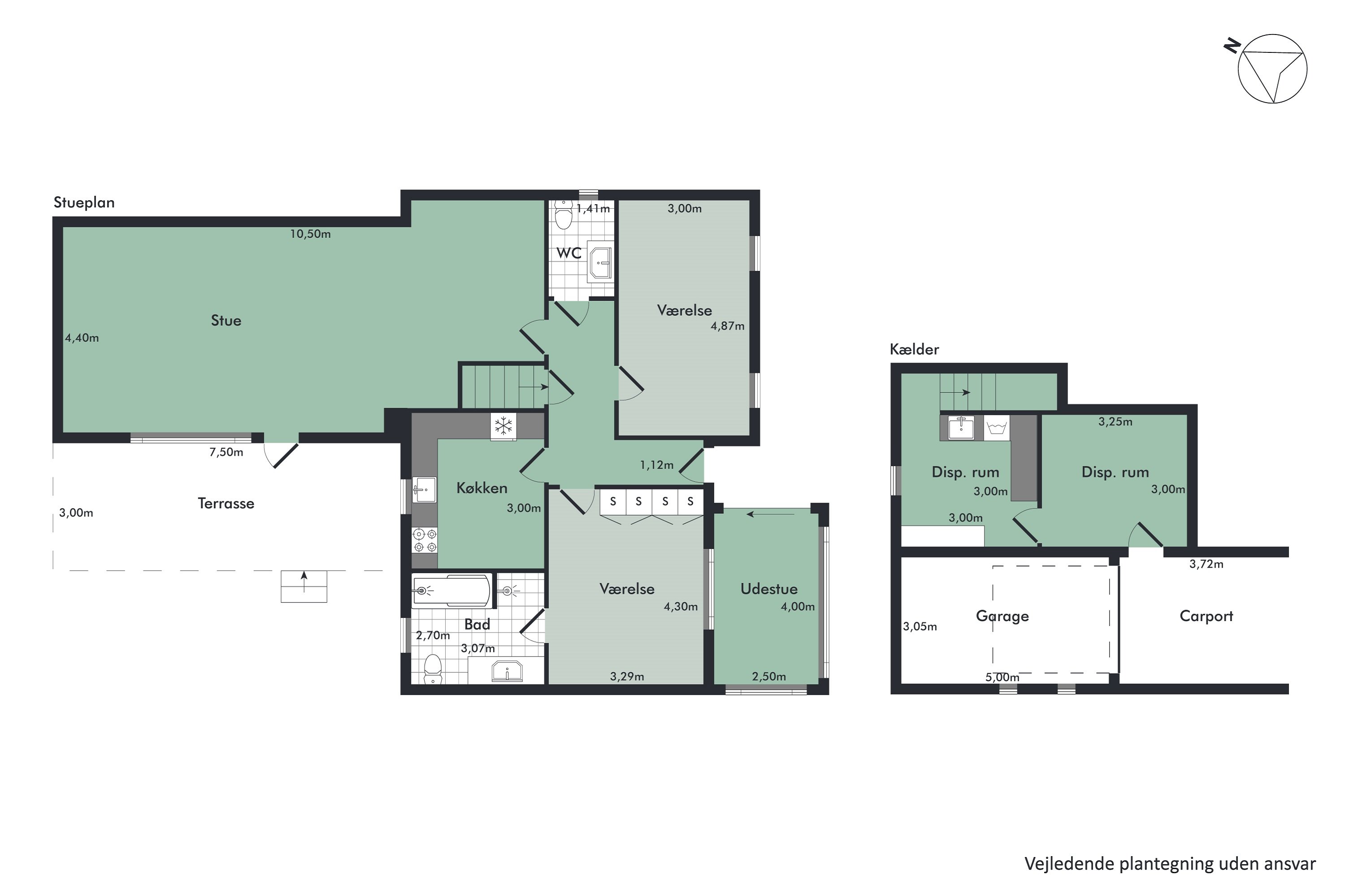 Plantegninger billede af Skolevej 16, 9400 Nørresundby