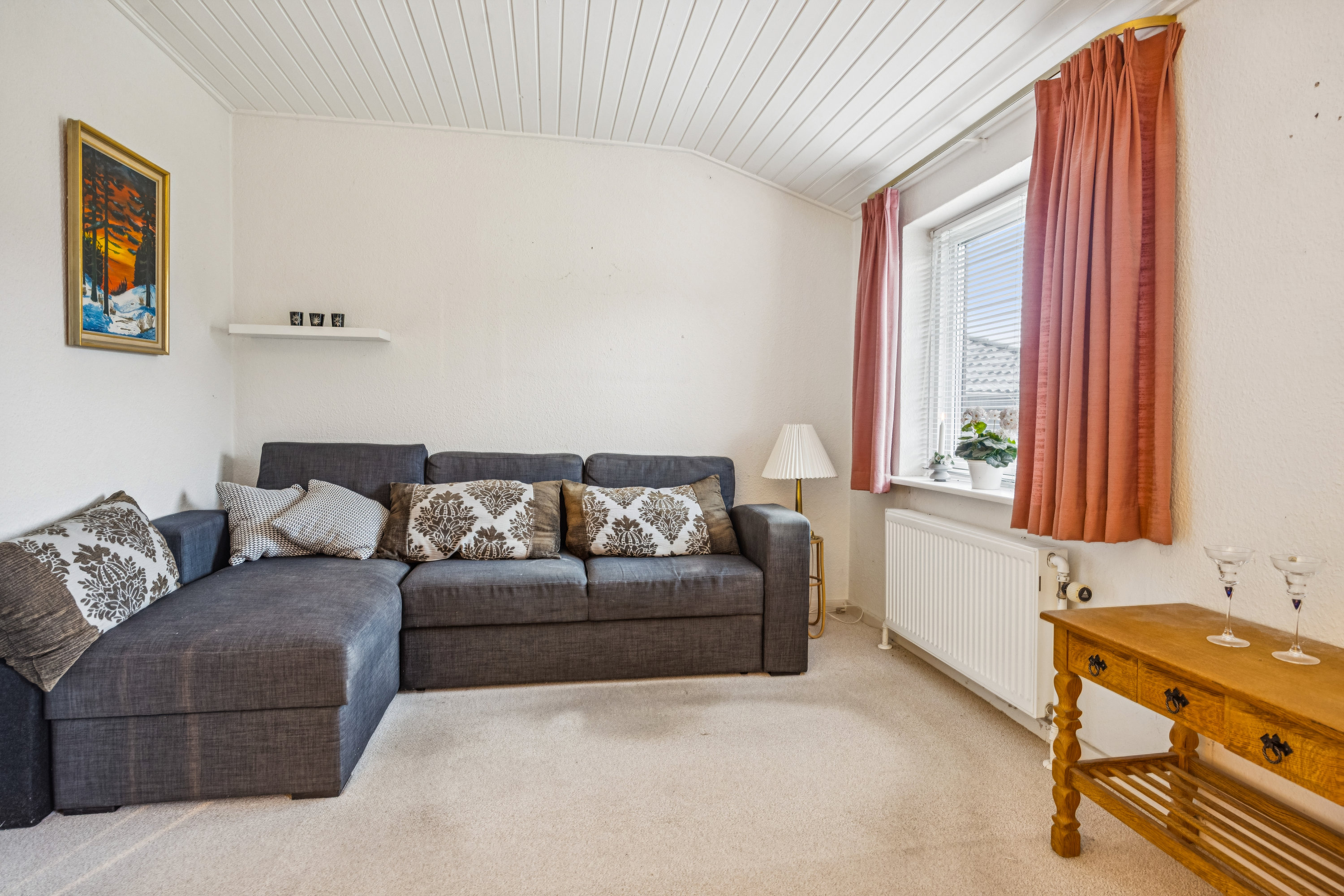 Fremhævet stue billede i fuldskærmstilstand. Billede af Skolevej 16, 9400 Nørresundby