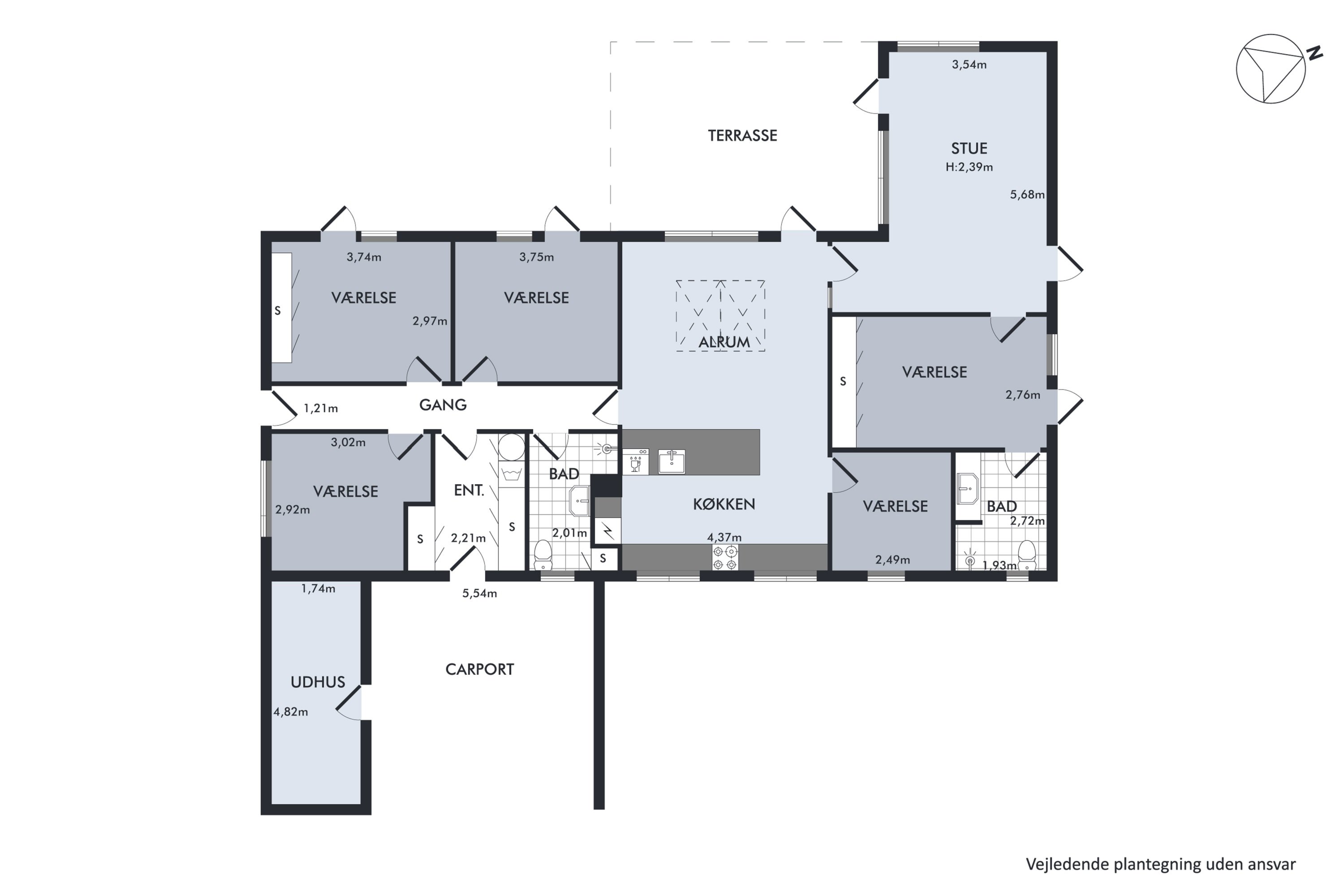 Plantegninger billede af Ladegårdsparken 96, 8410 Rønde