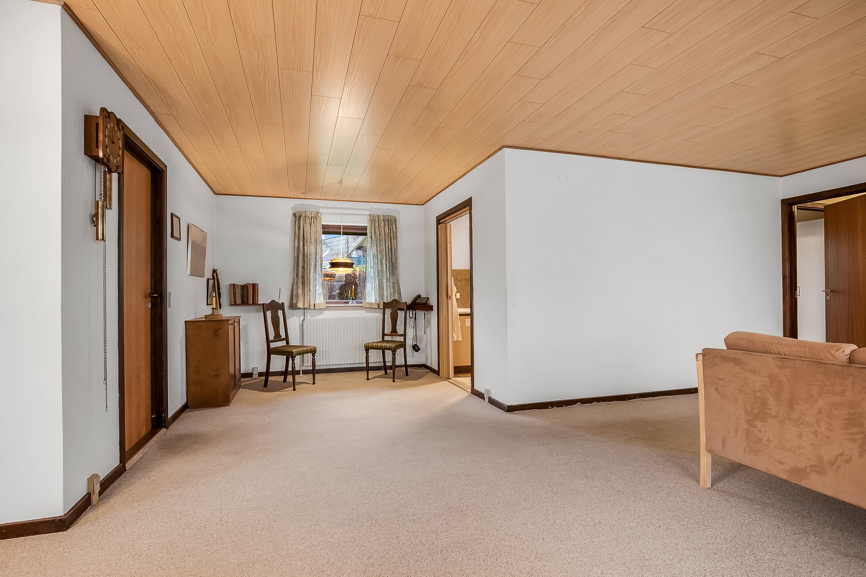 Fremhævet stue billede i fuldskærmstilstand. Billede af Lindbjerg Alle 57, 8766 Nørre Snede