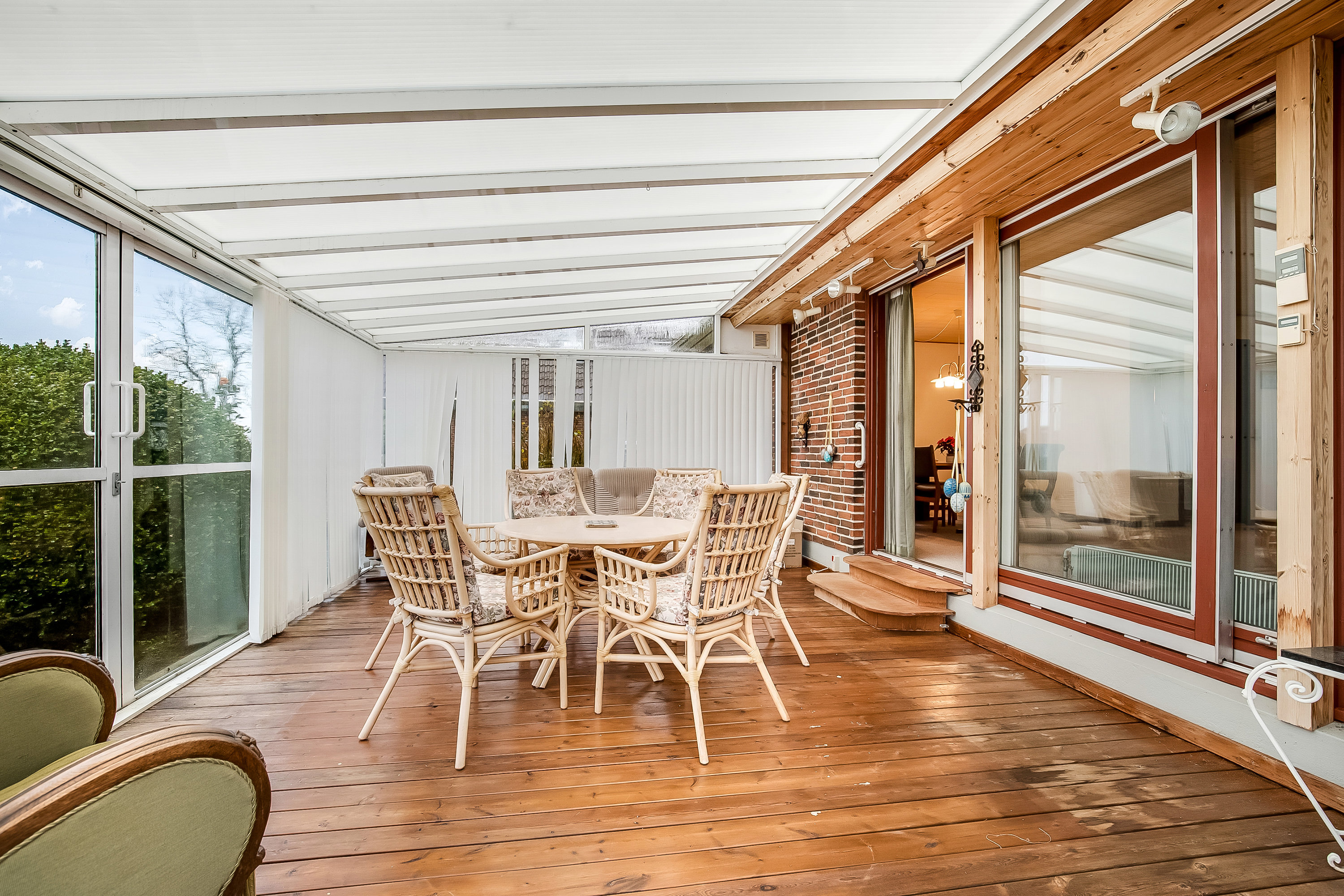 Fremhævet udestue billede i fuldskærmstilstand. Billede af Lindbjerg Alle 57, 8766 Nørre Snede