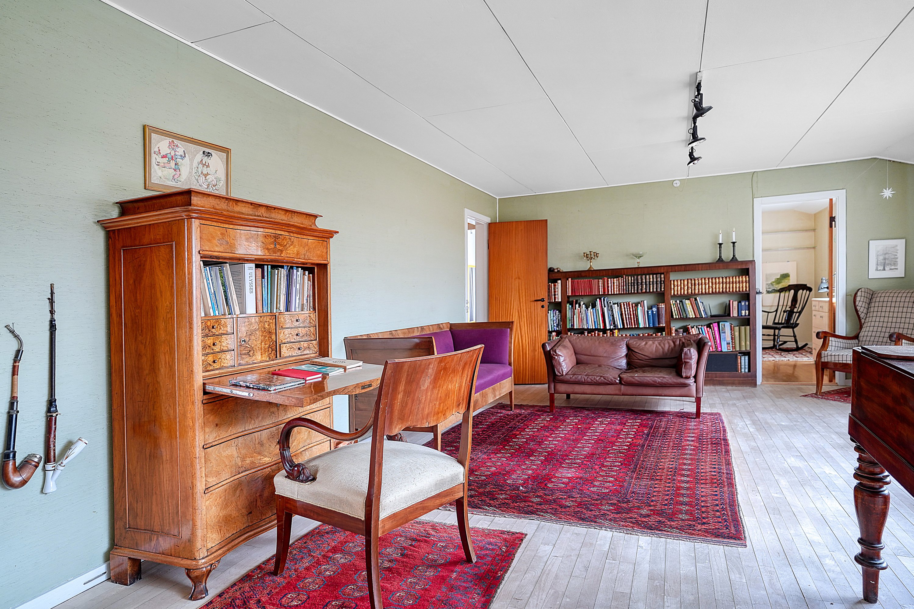 Fremhævet stue billede i fuldskærmstilstand. Billede af Stormly 17, Hareskov, 3500 Værløse