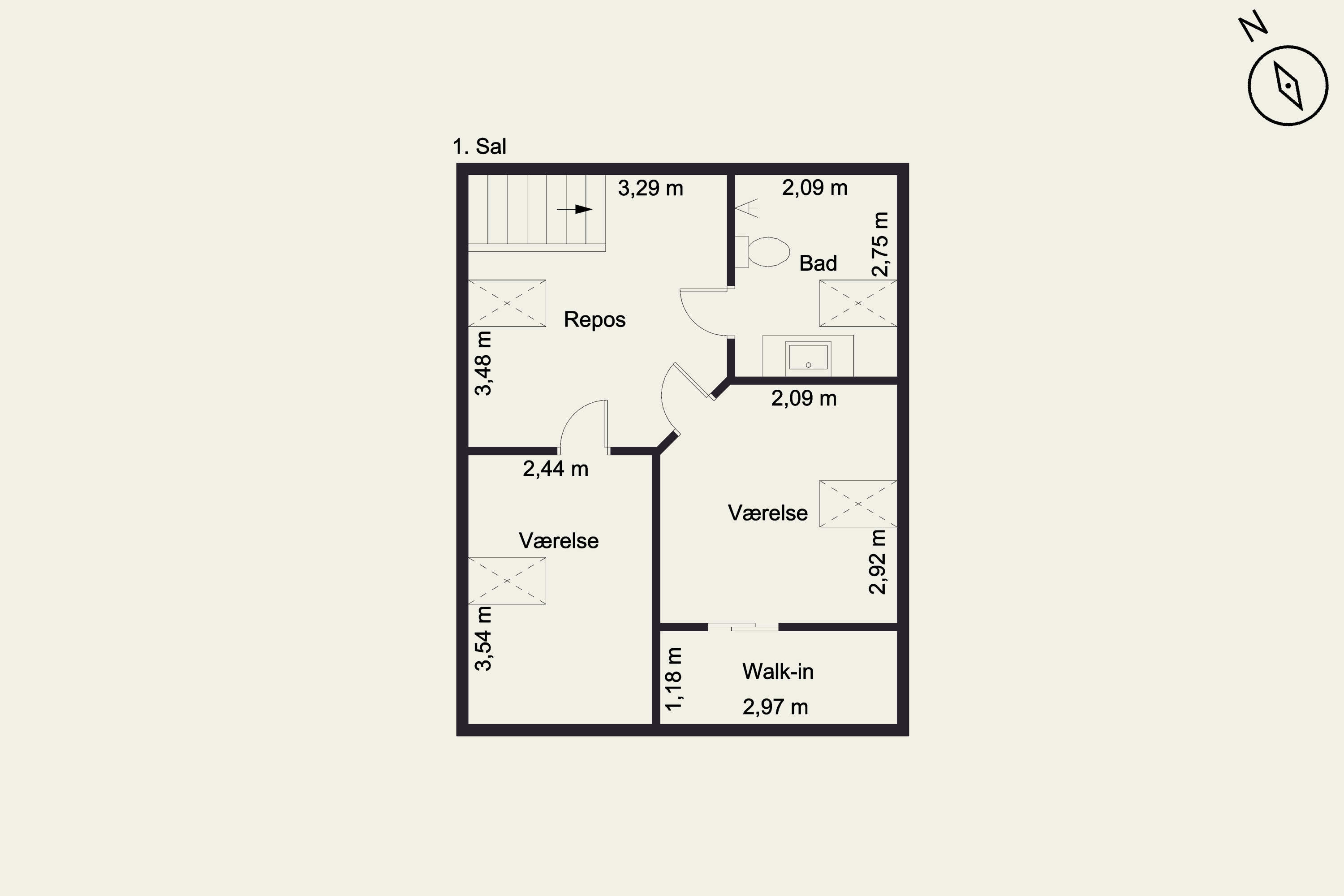 Plantegninger billede af Søndergade 25, 9300 Sæby