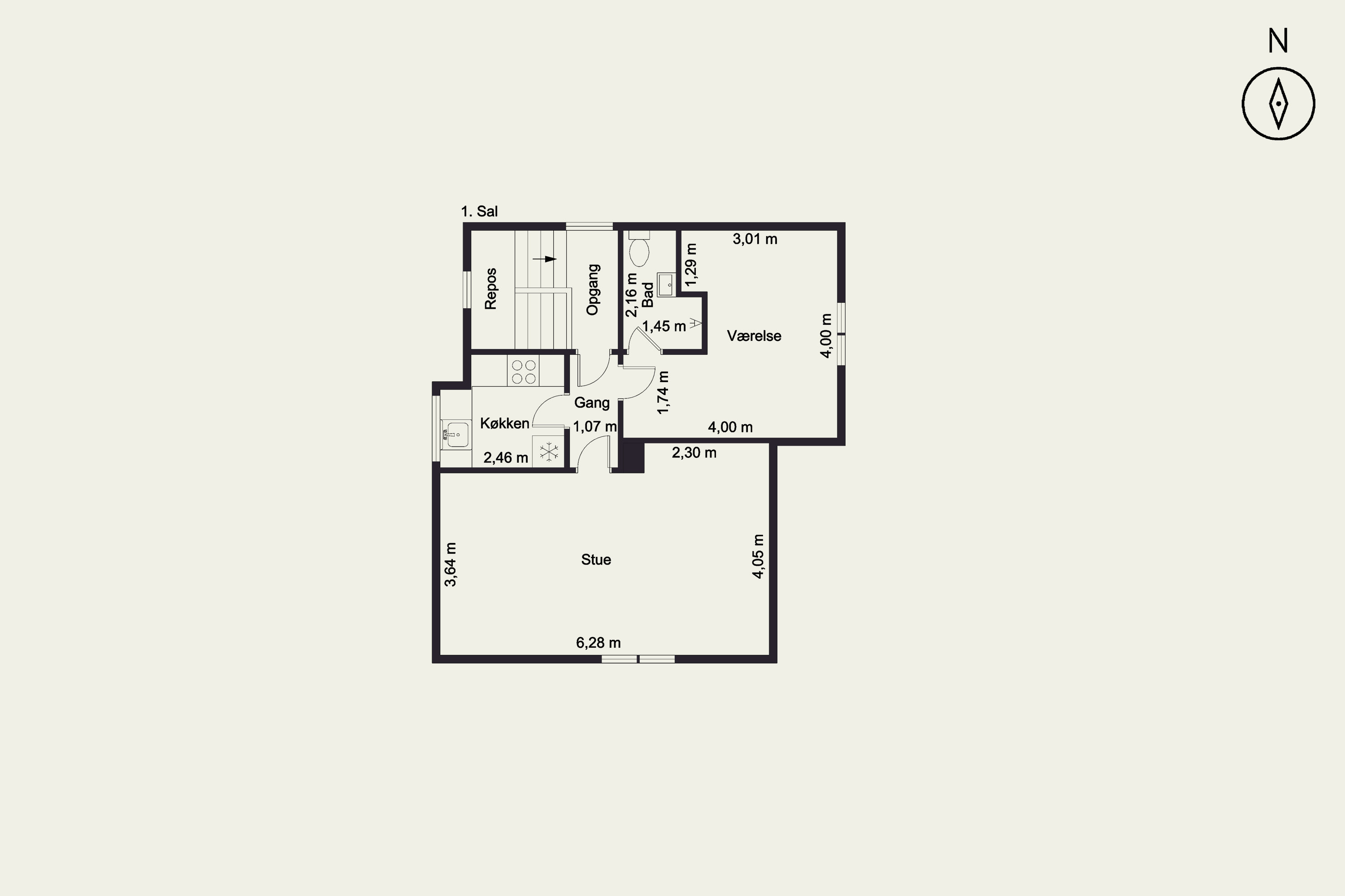 Plantegninger billede af Bovinsgade 2, 9900 Frederikshavn