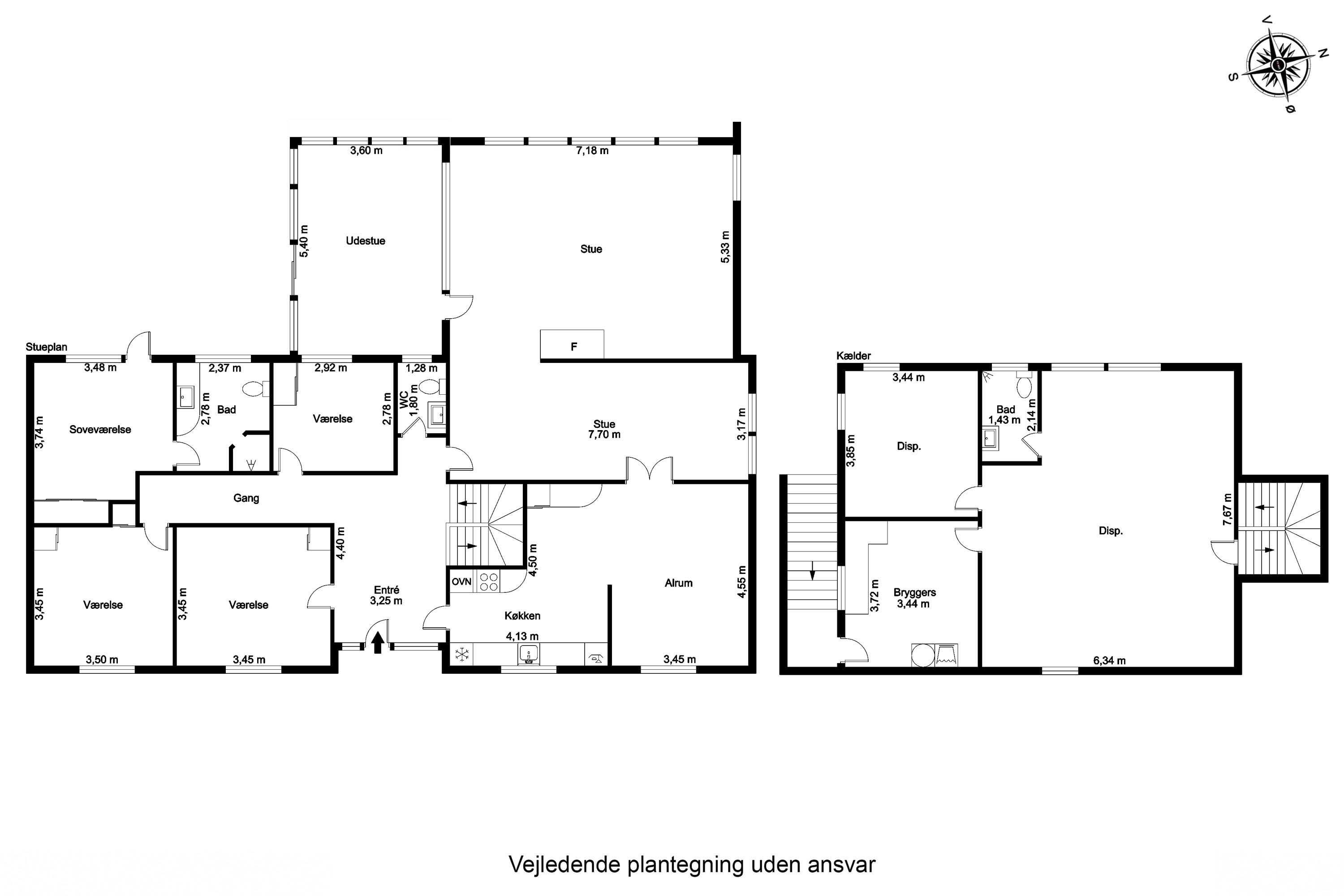 Plantegninger billede af Mandøvej 19, 7200 Grindsted